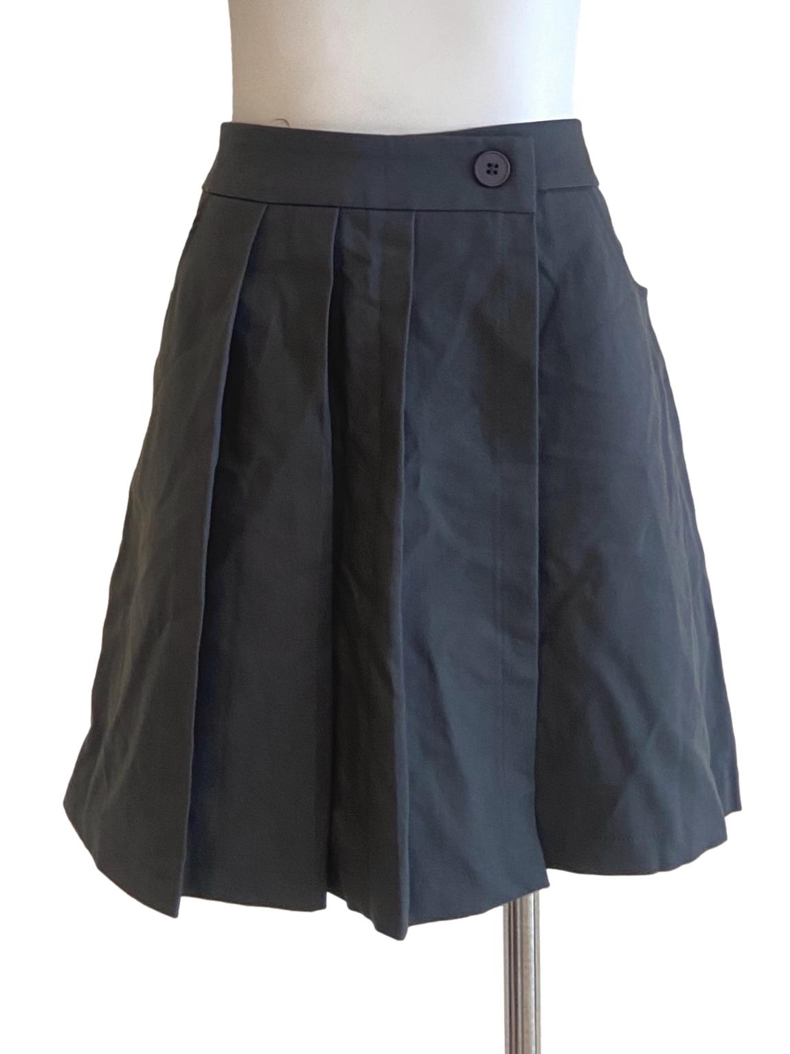 Smoke Grey Pleated Skorts