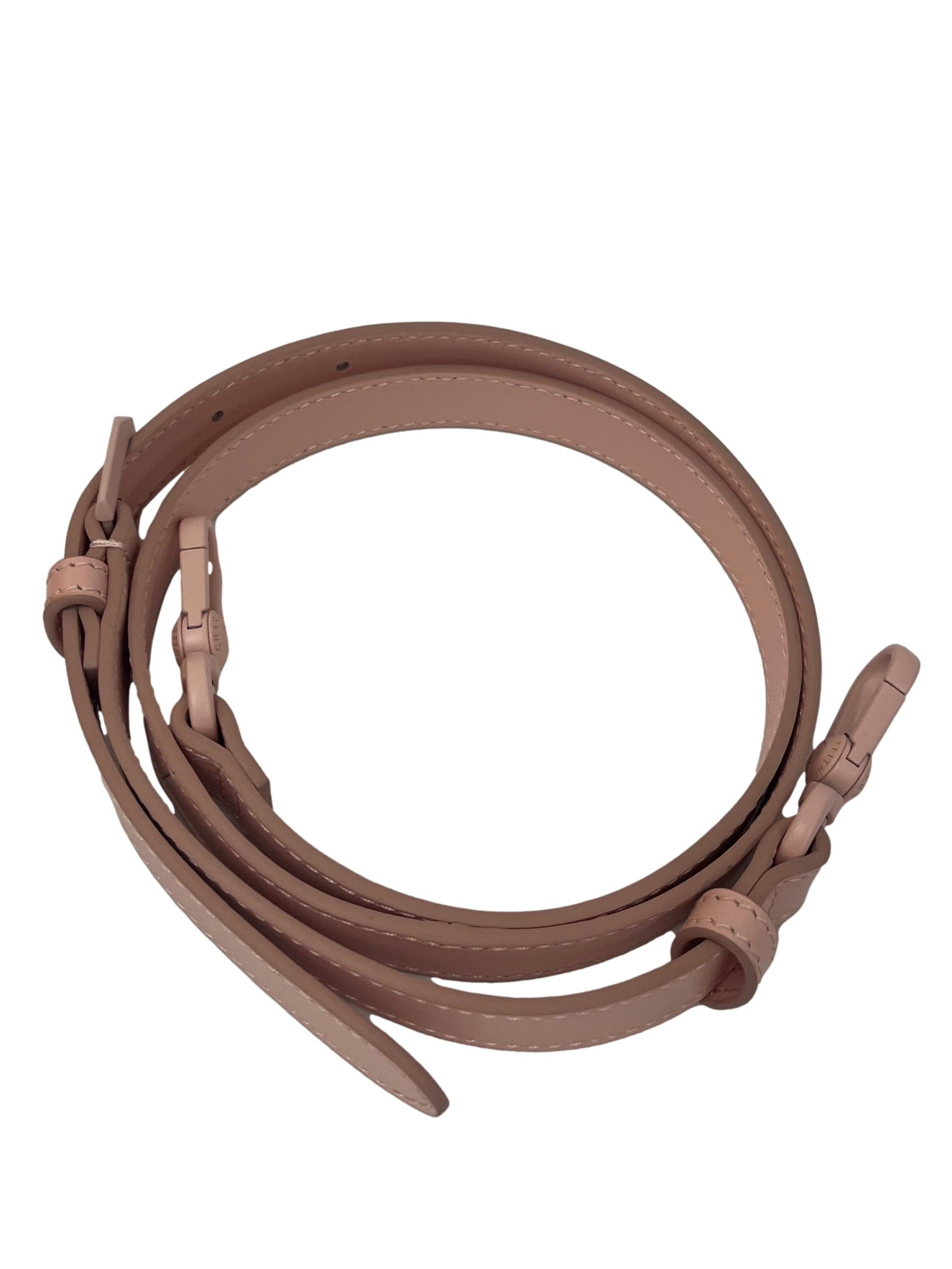 Light Pink Shoulder Bag With Changeable Straps