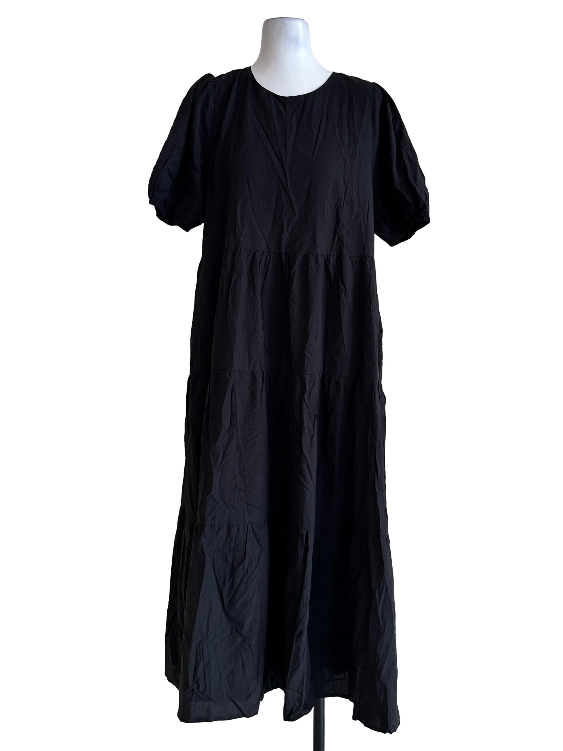 Coal Black Maxi Dress