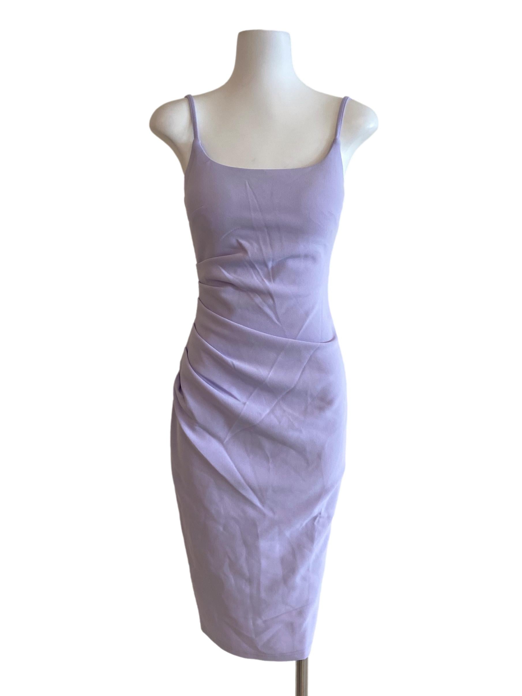 Purple Sleeveless Bodycon Dress