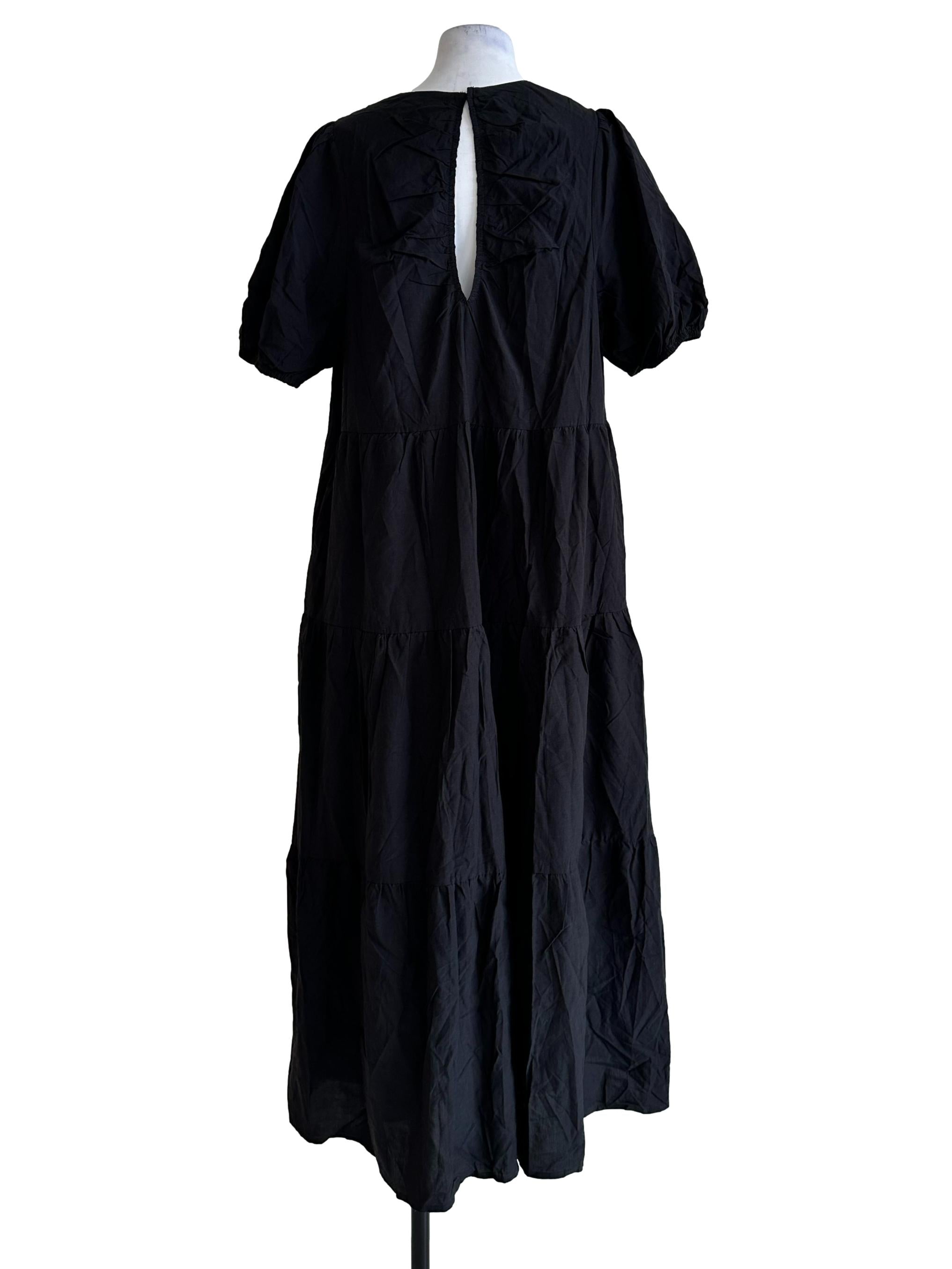 Coal Black Maxi Dress