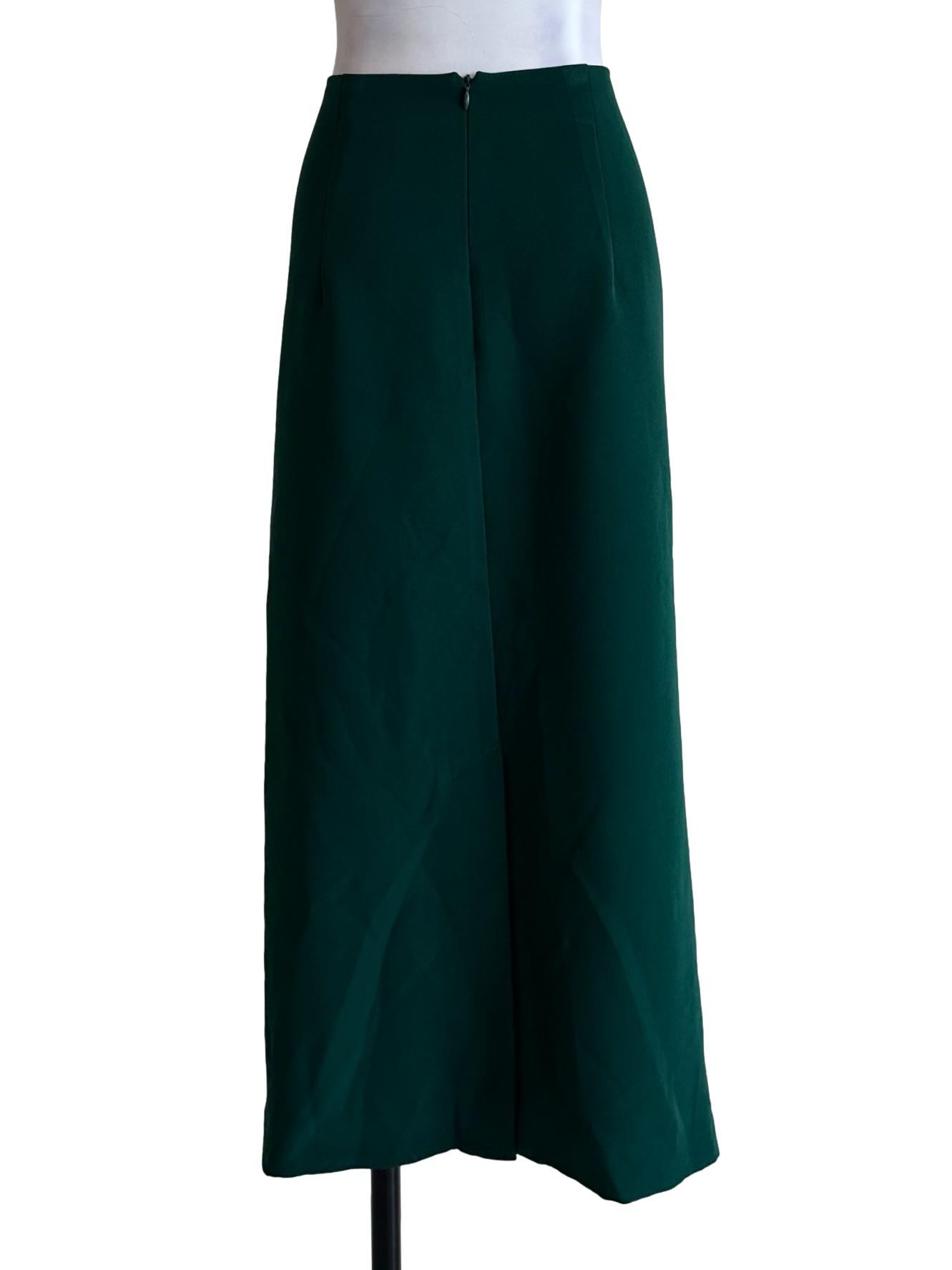 Pine Green Drapped Skirt