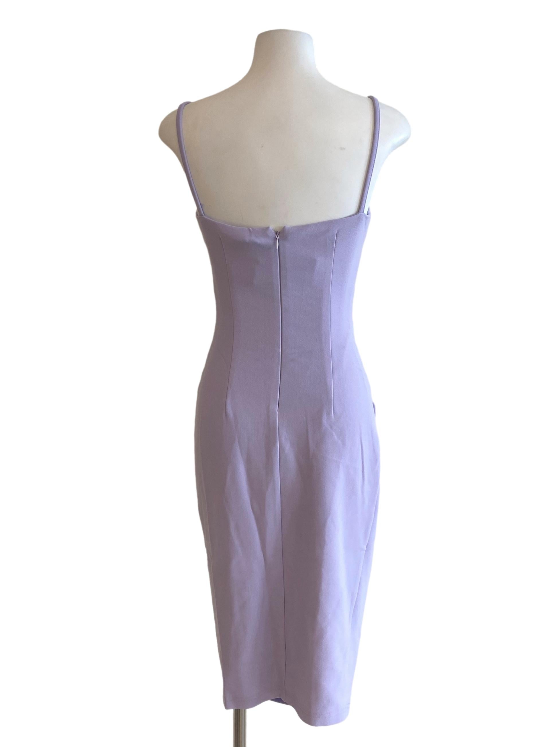 Purple Sleeveless Bodycon Dress