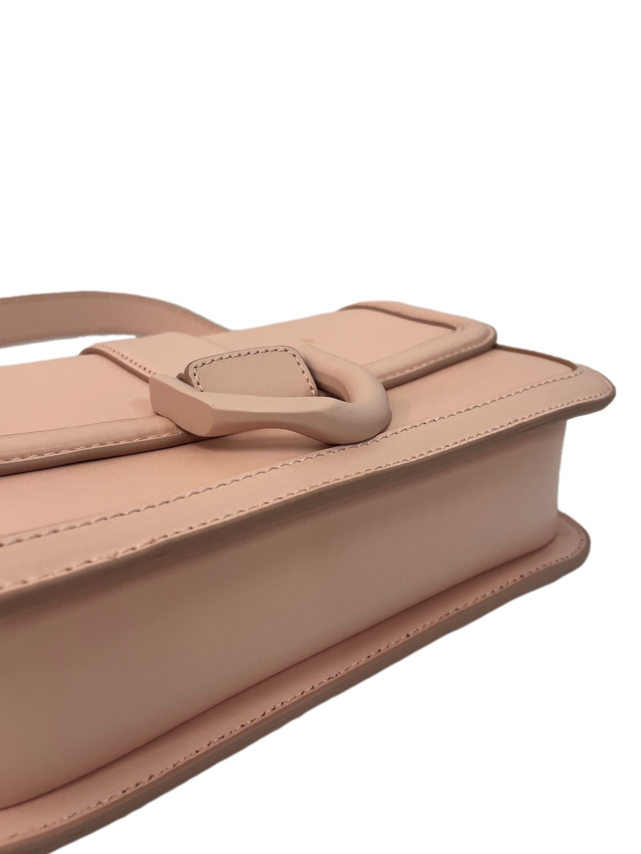 Light Pink Shoulder Bag With Changeable Straps