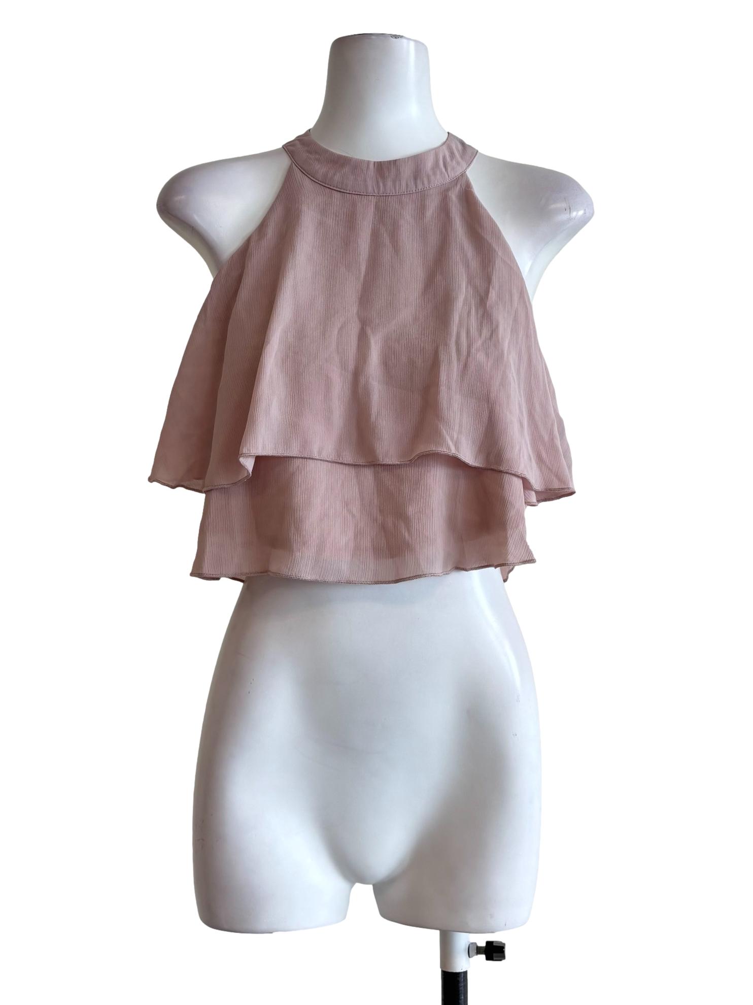 Nude Pink Layered Top
