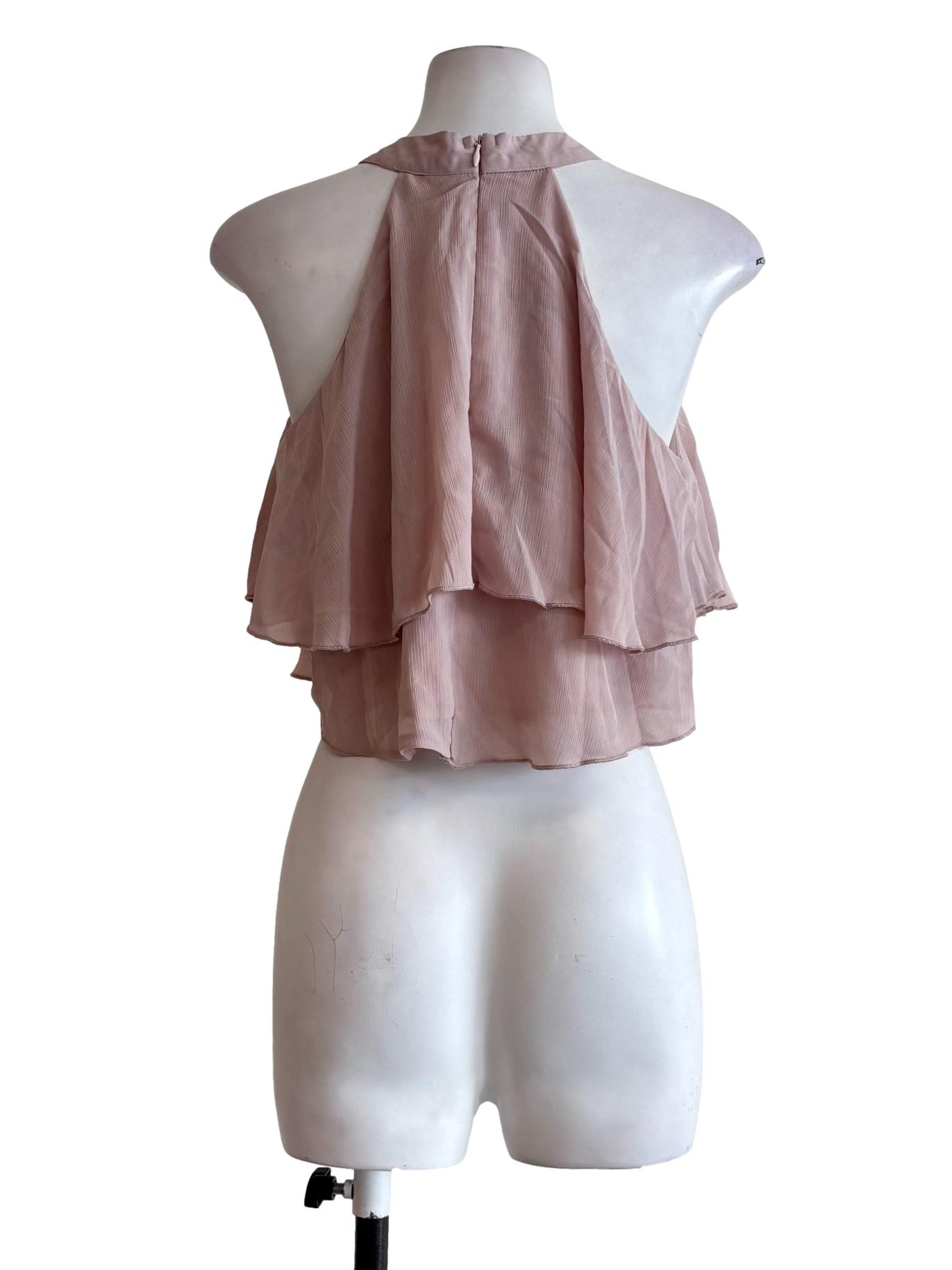 Nude Pink Layered Top