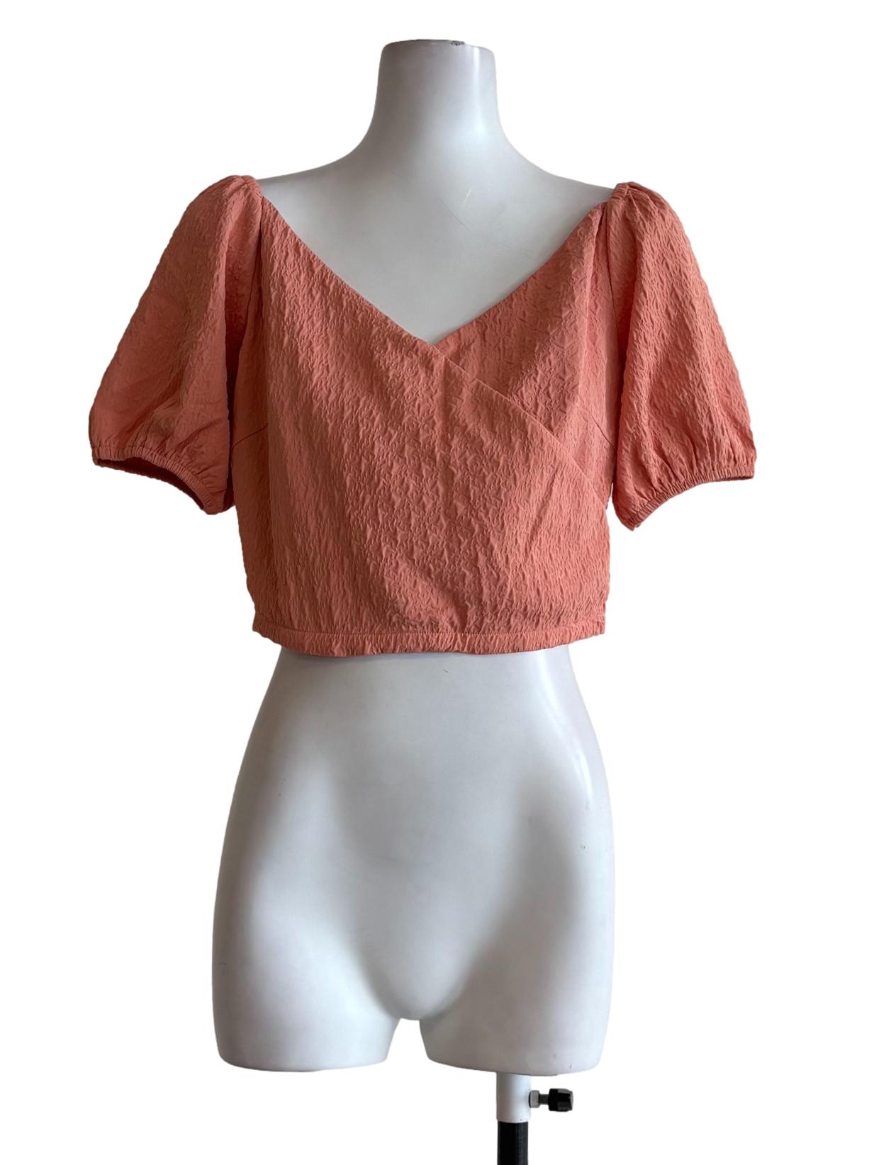 Terracotta Surplice Top