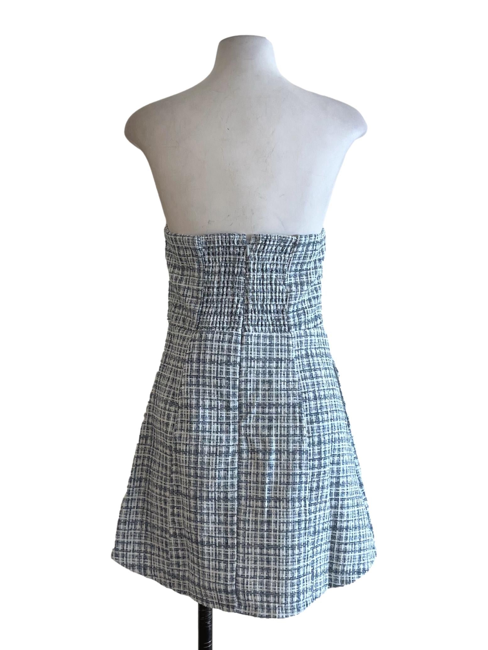 Blue Tattersall A-Line Dress