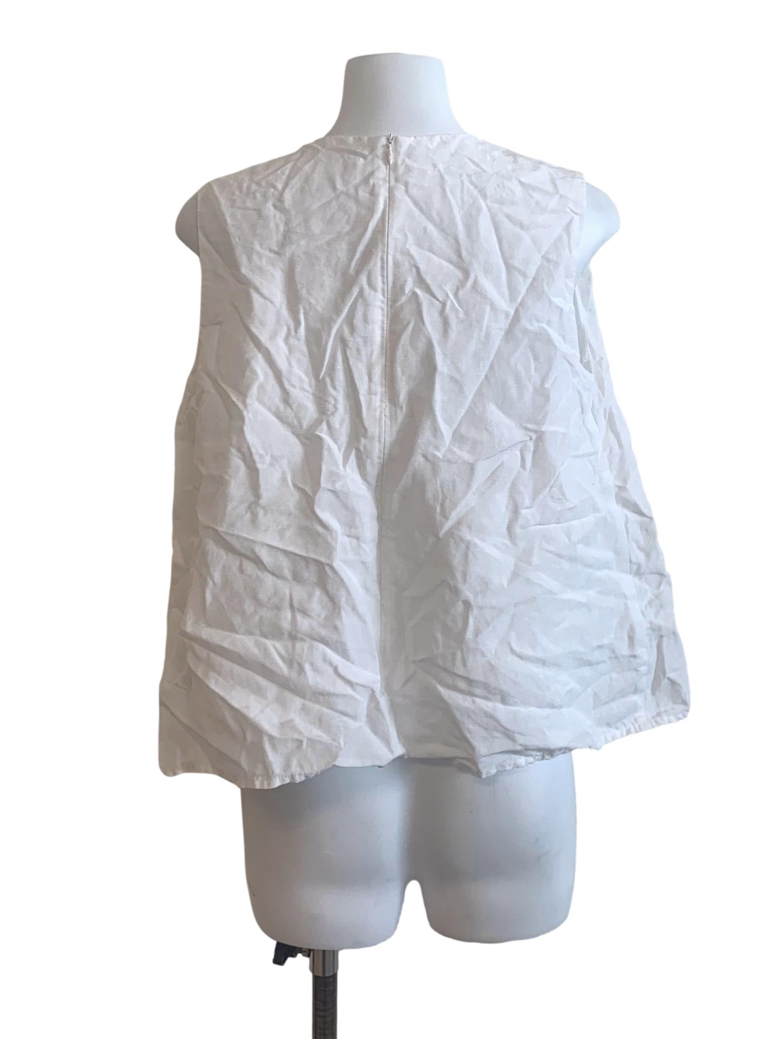 White Tent Cut Top