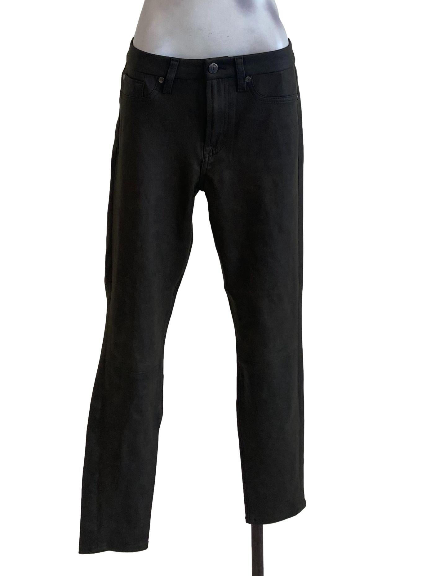 Dark Brown Suede Pants