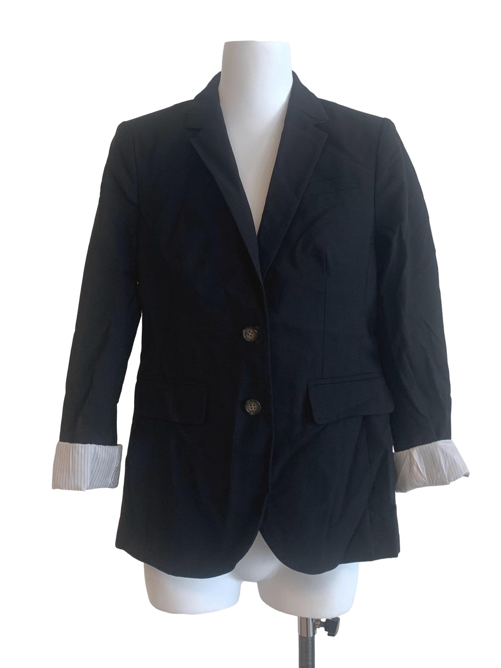 Black Single Breasted Blazer
