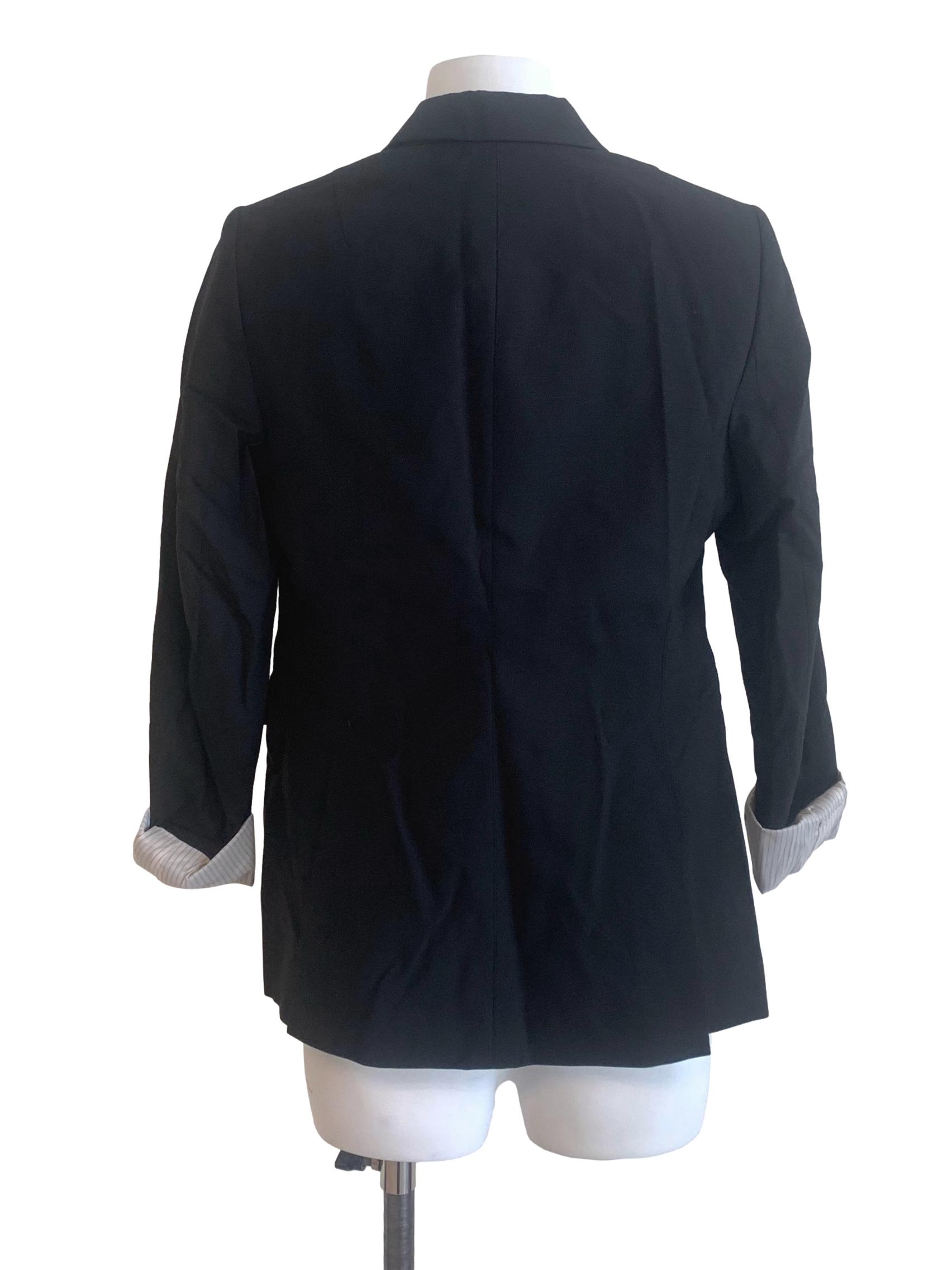 Black Single Breasted Blazer