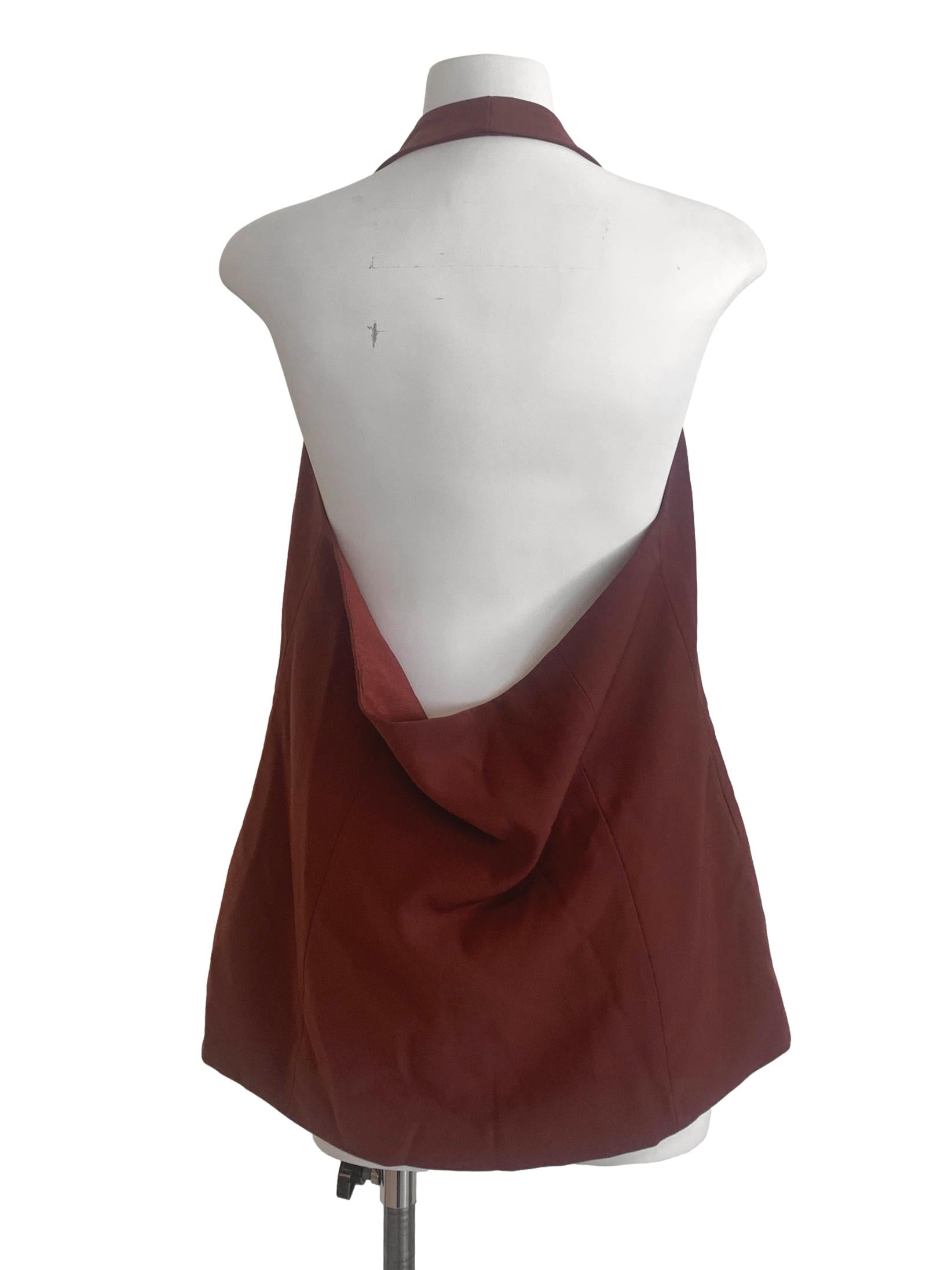 Ginger Orange Halter Vest TTR