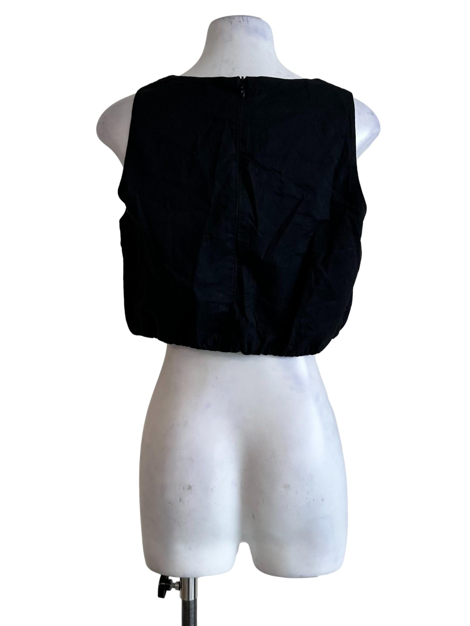 Midnight Black Sleeveless Top