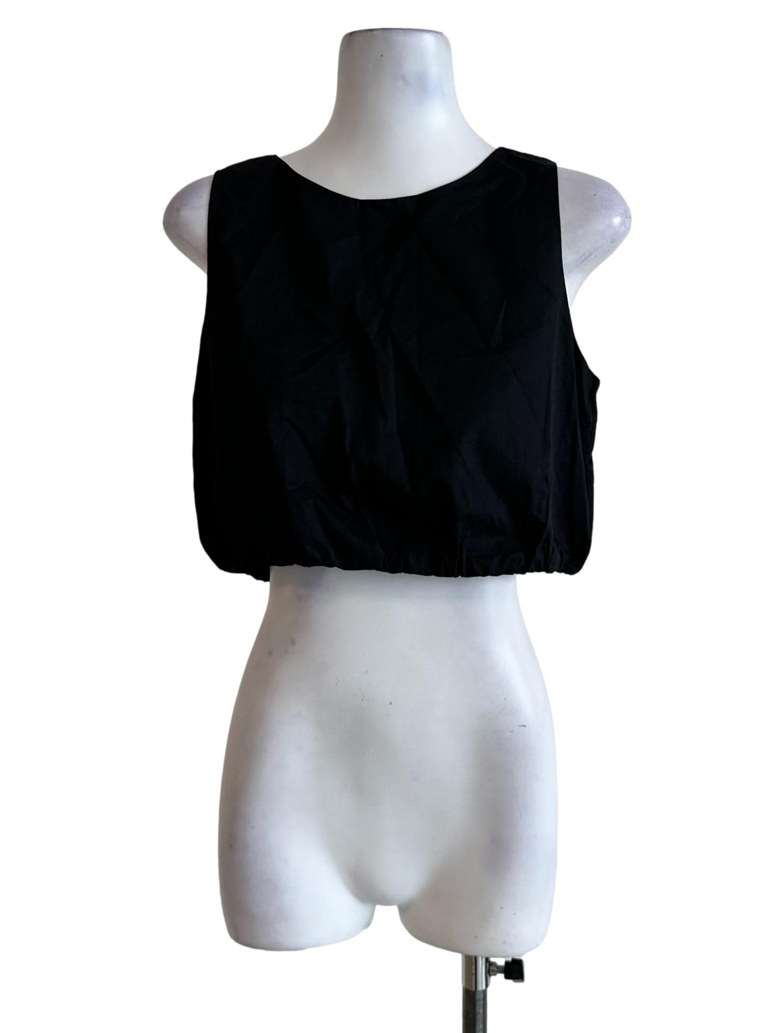 Midnight Black Sleeveless Top
