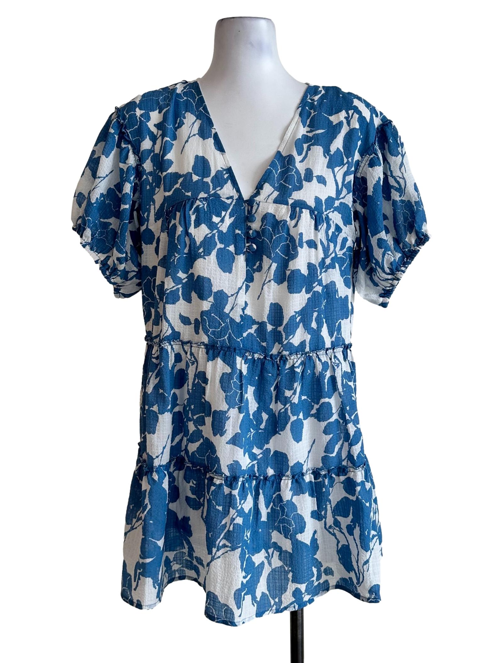 Pearl White Floral Printed Dress