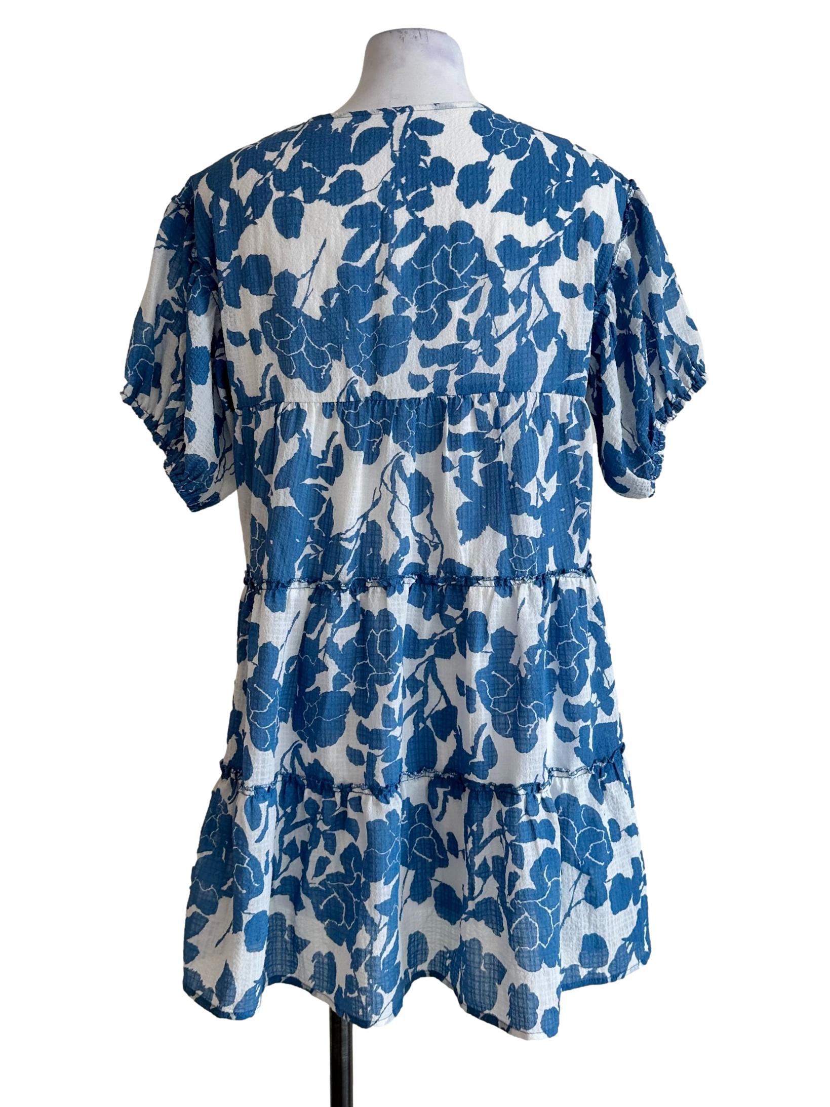 Pearl White Floral Printed Dress