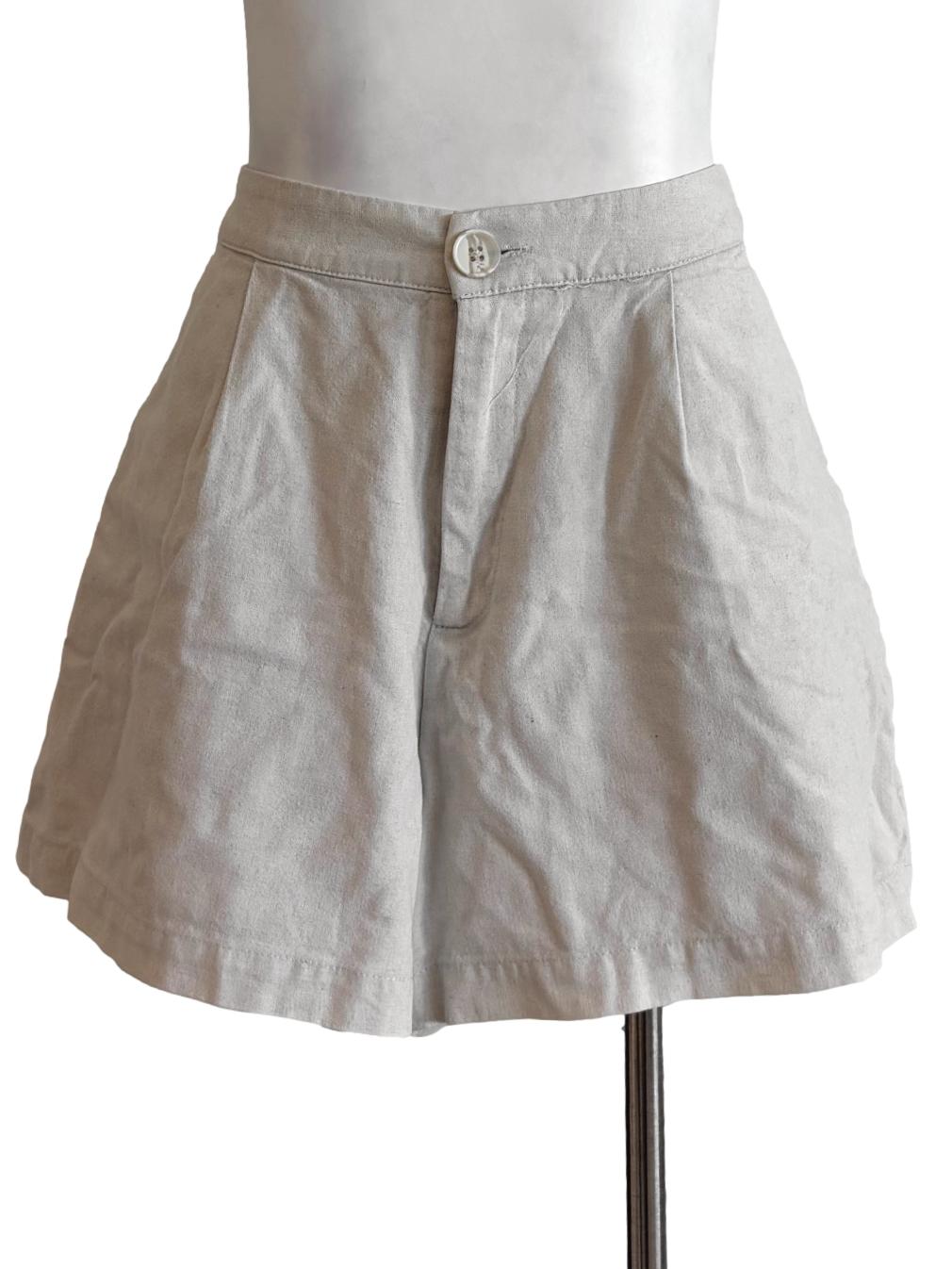 Merino Relaxed Linen Shorts TWL