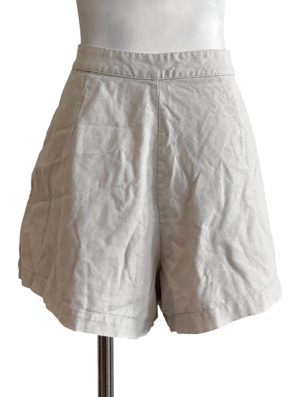 Merino Relaxed Linen Shorts TWL