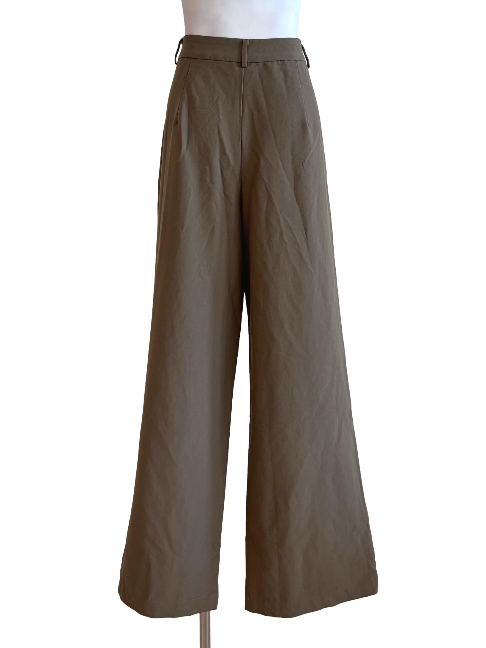 Tan Brown Wide Leg Slacks TTR