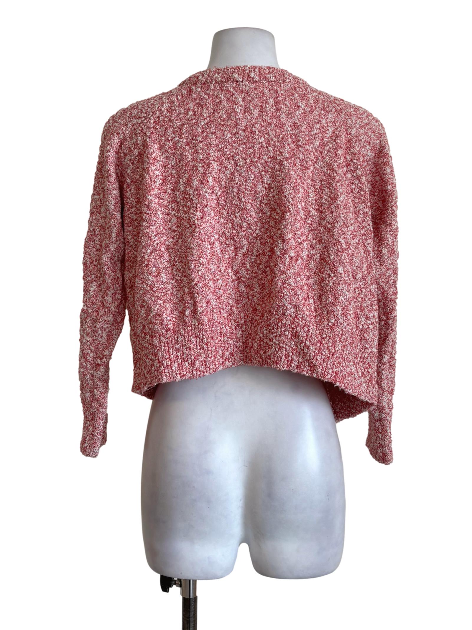 Candy Red Fuzzy Cardigan