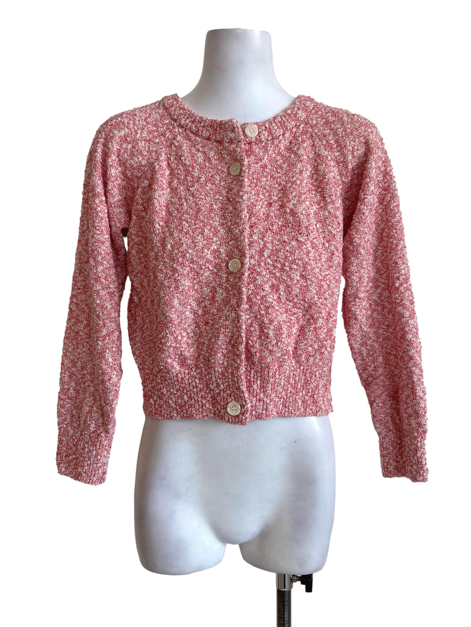 Candy Red Fuzzy Cardigan