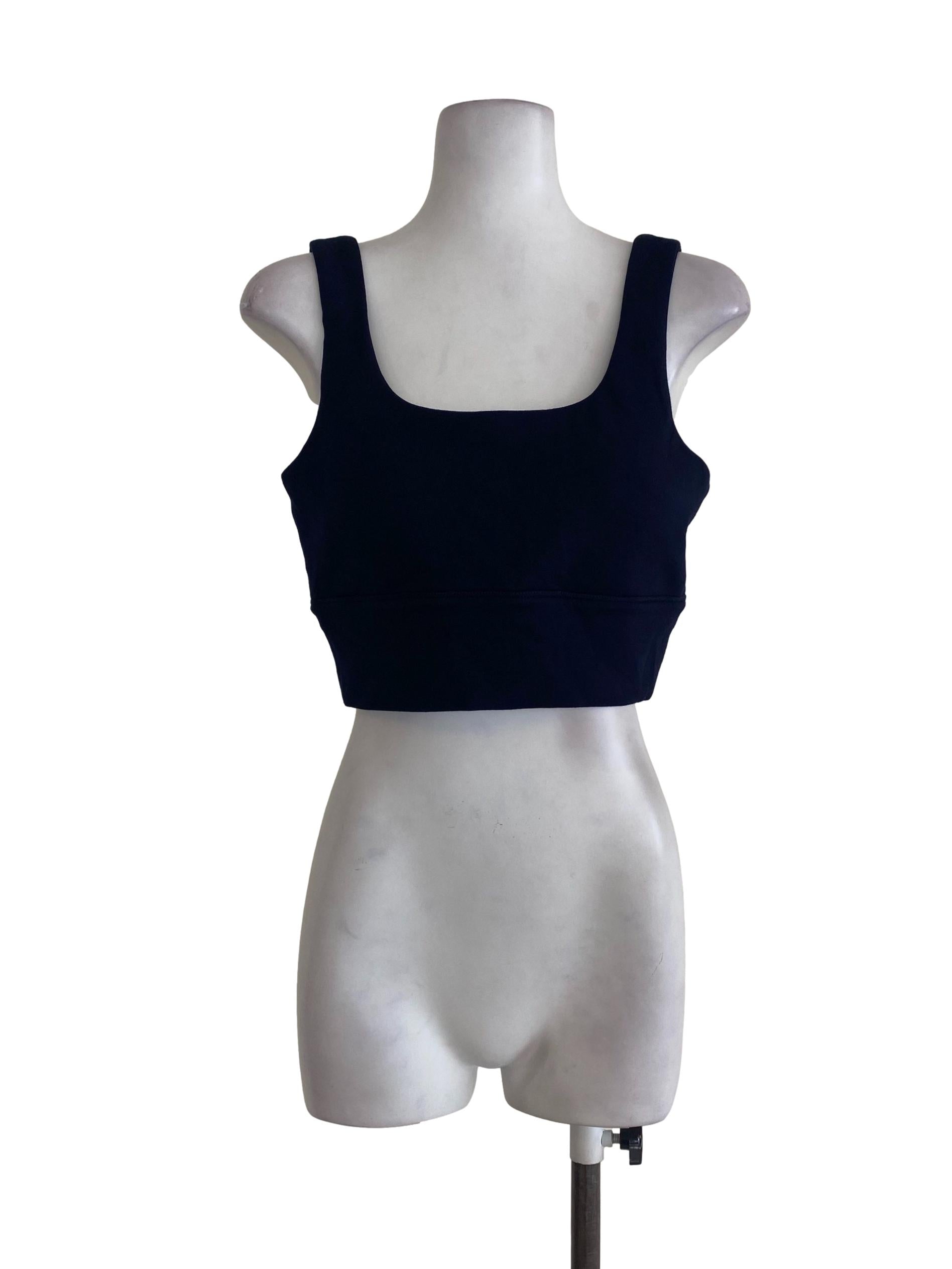 Navy Blue Crop Top