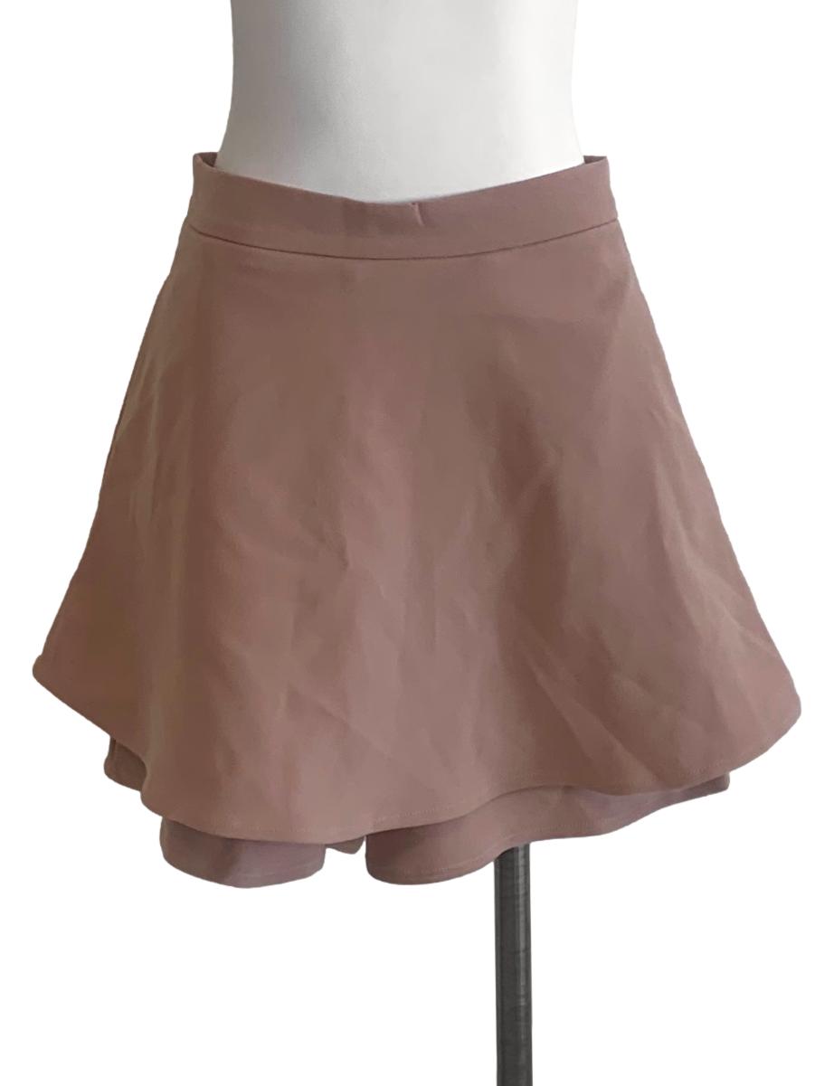 Latte Beige Flip Skort