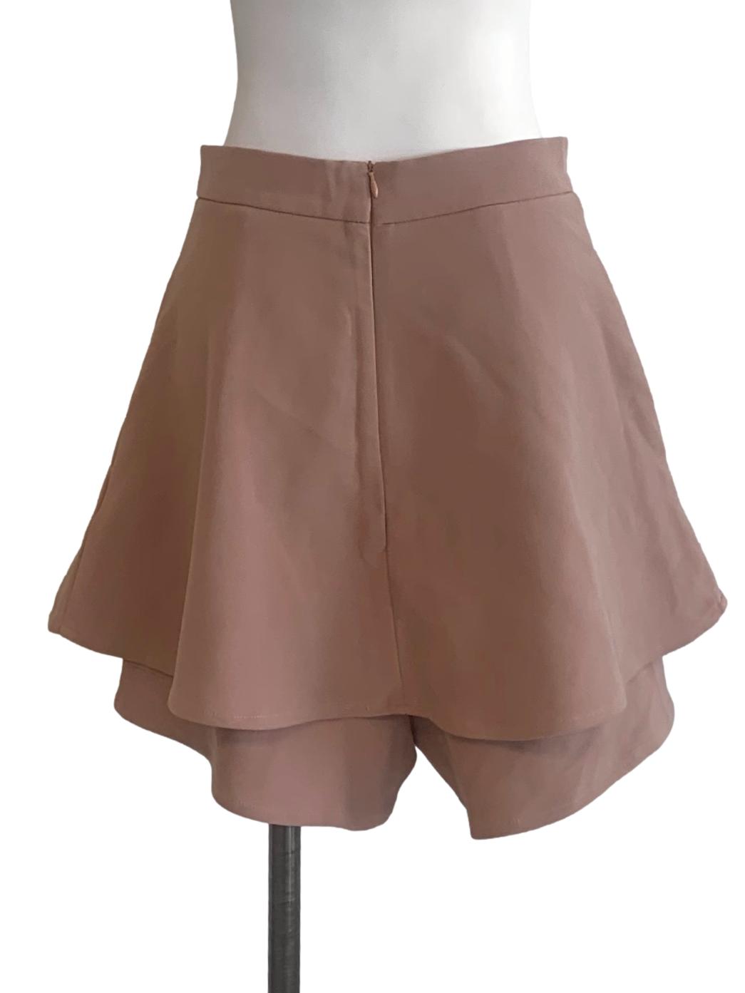 Latte Beige Flip Skort