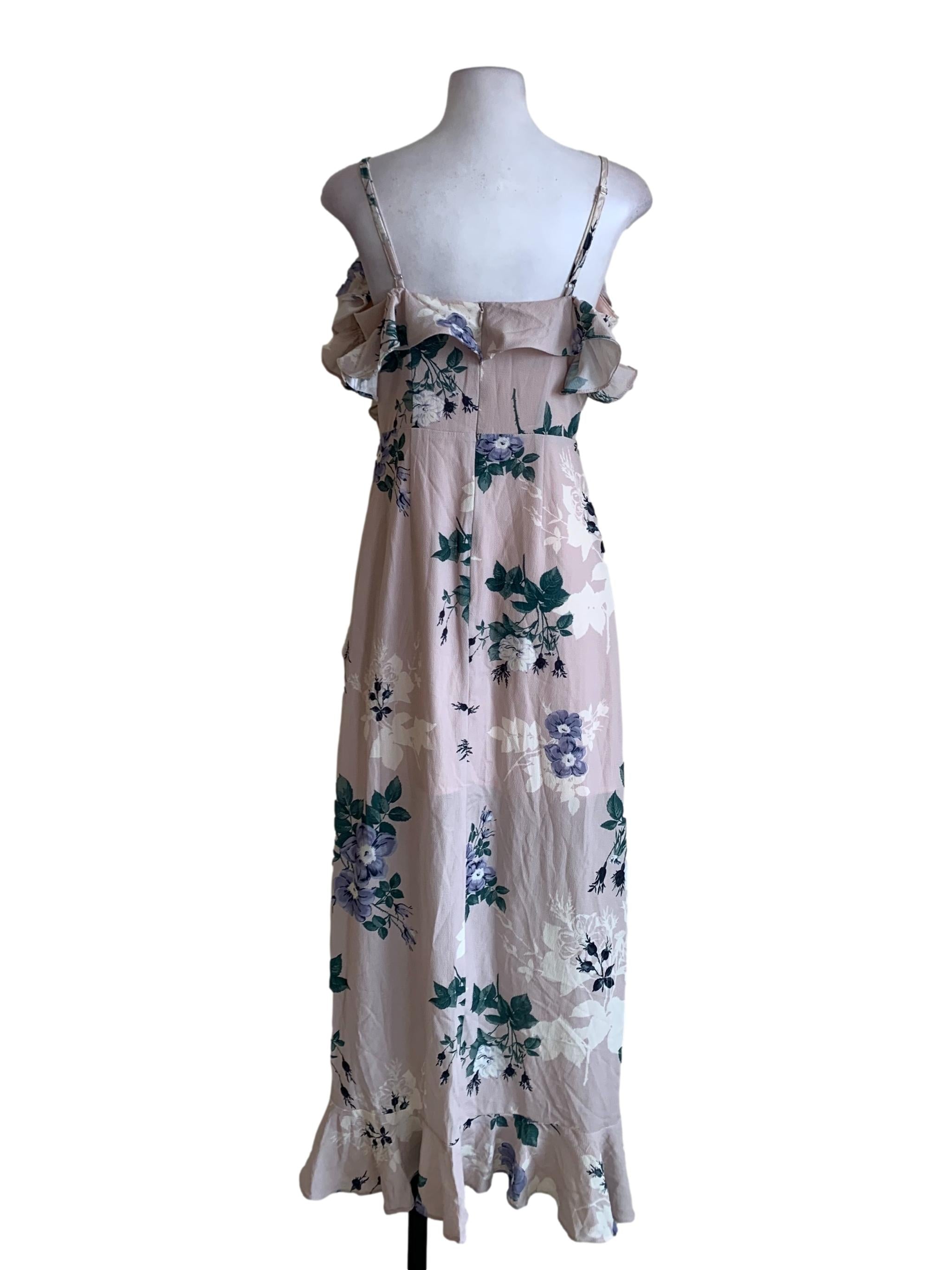 Periwinkle Floral A-Line Dress