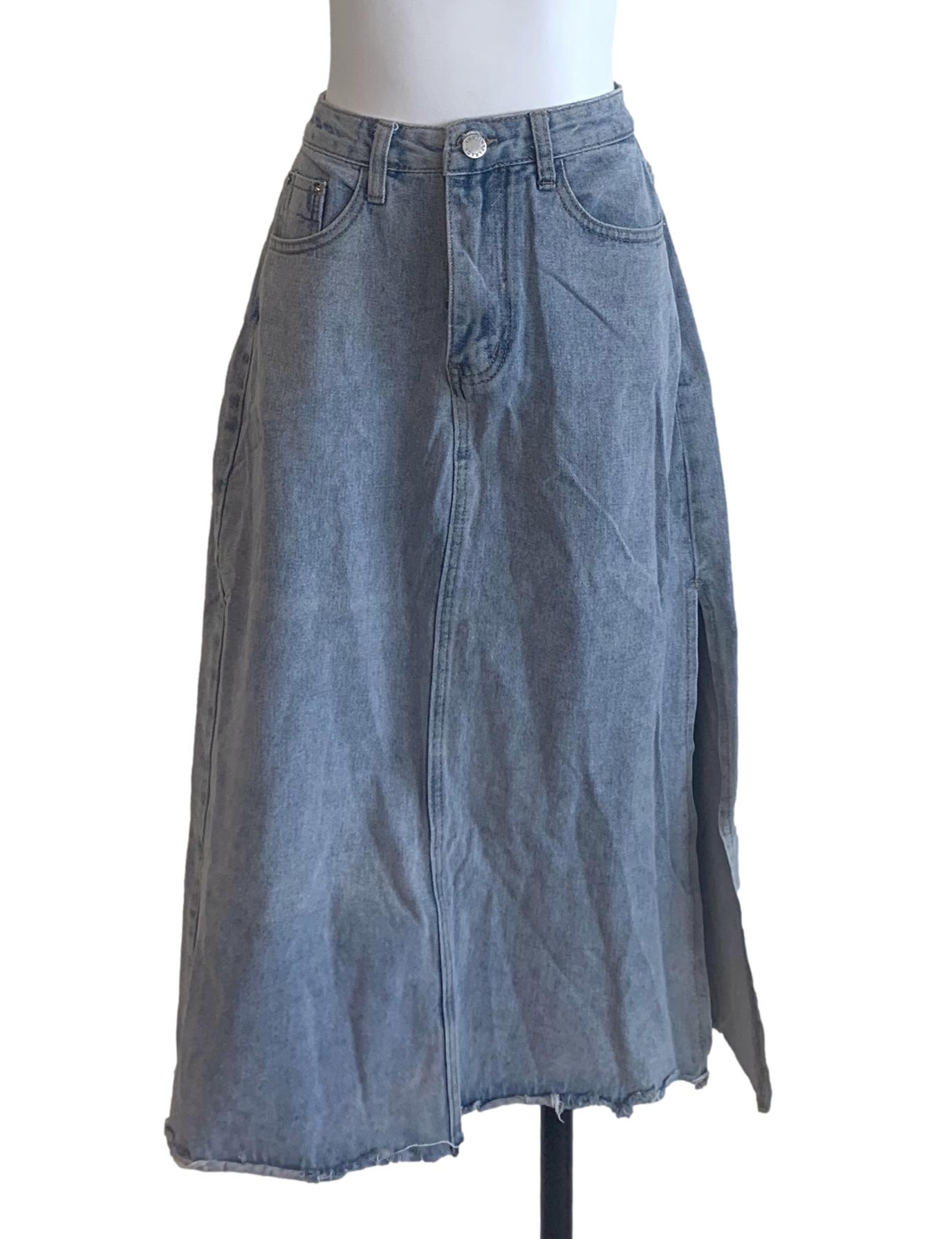 Denim Blue Long Skirt TTR