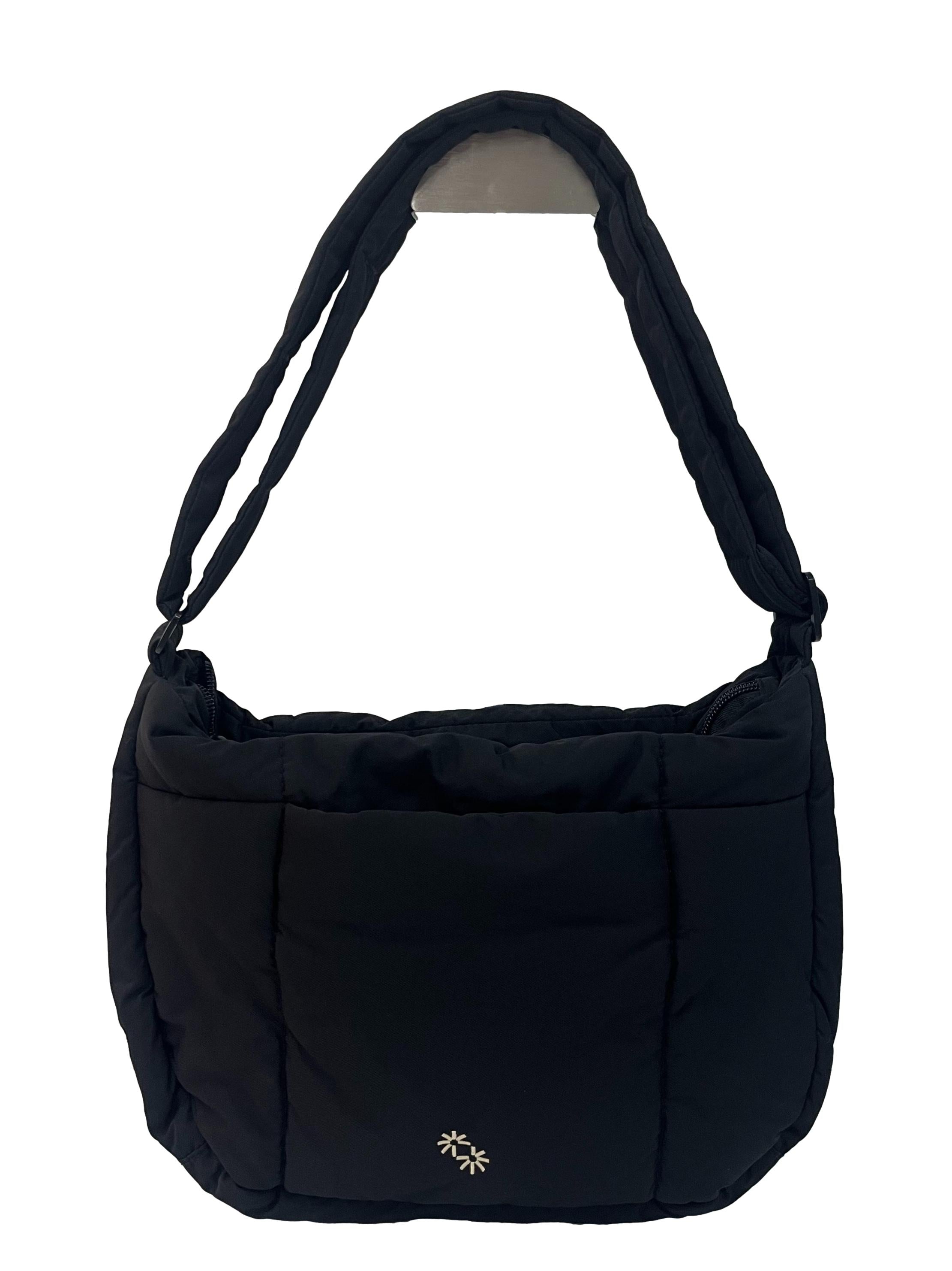 Black Puffer Swing Shoulder Bag CSN