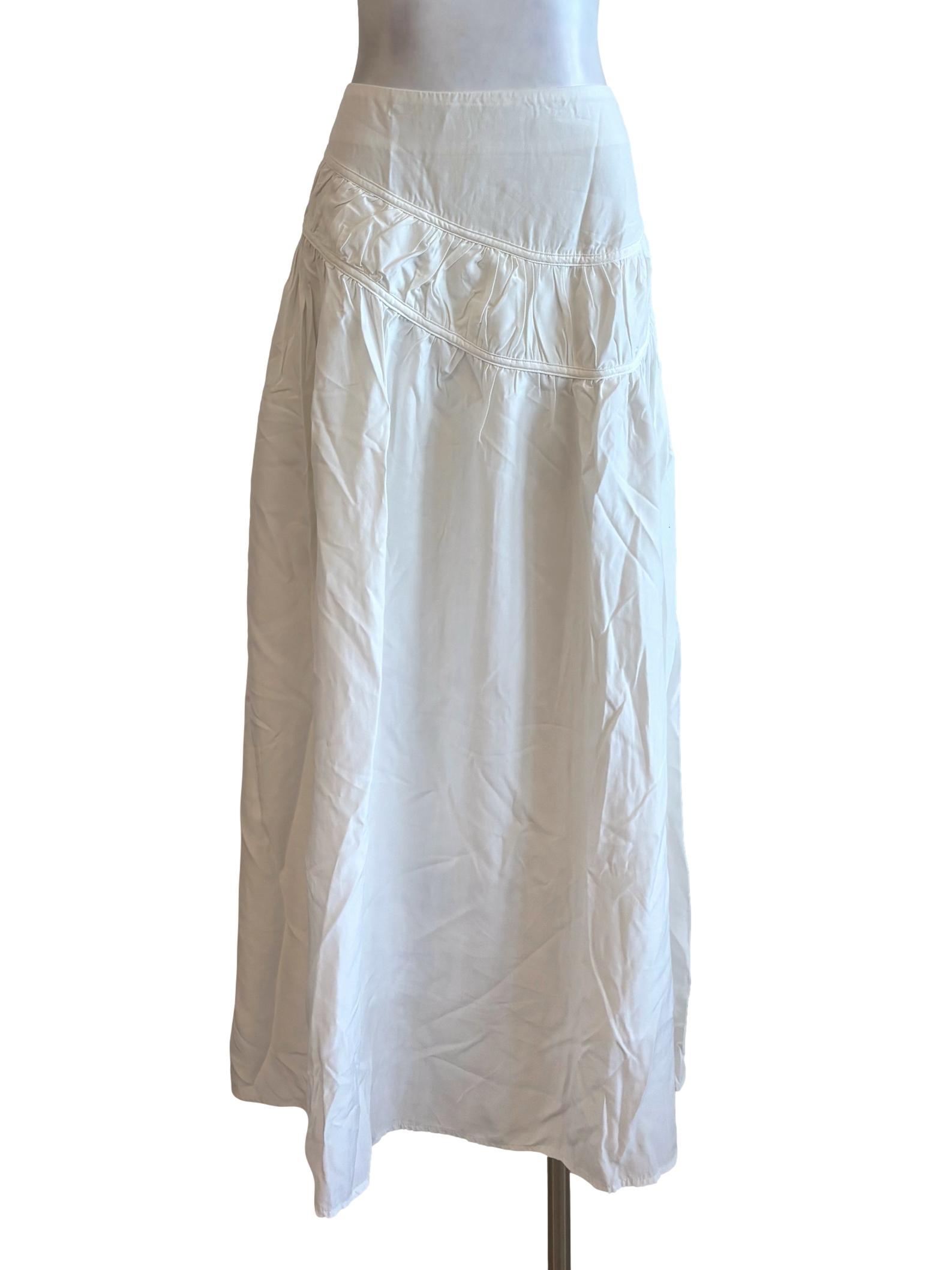 Off White A-Line Skirt
