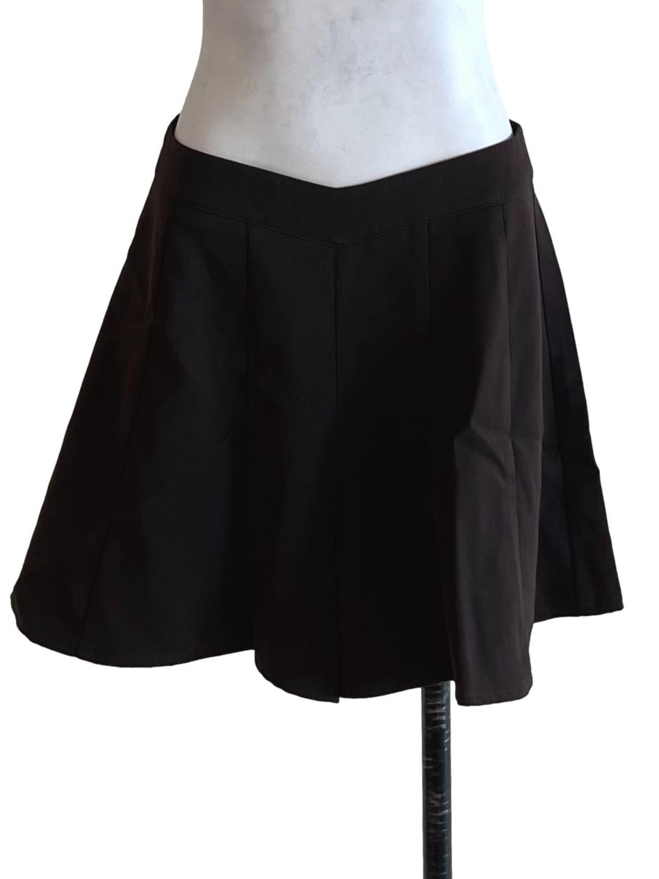 Brown High-Waisted Shorts