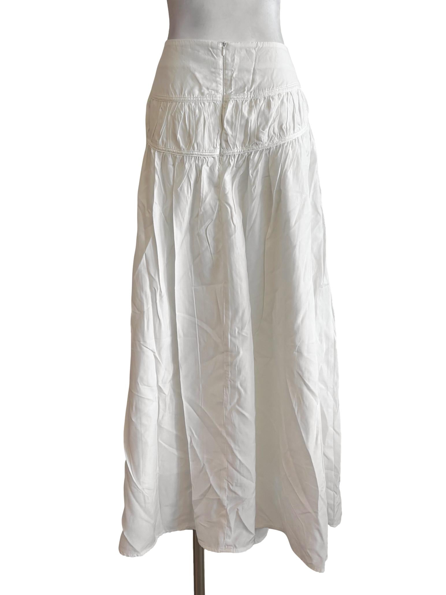 Off White A-Line Skirt