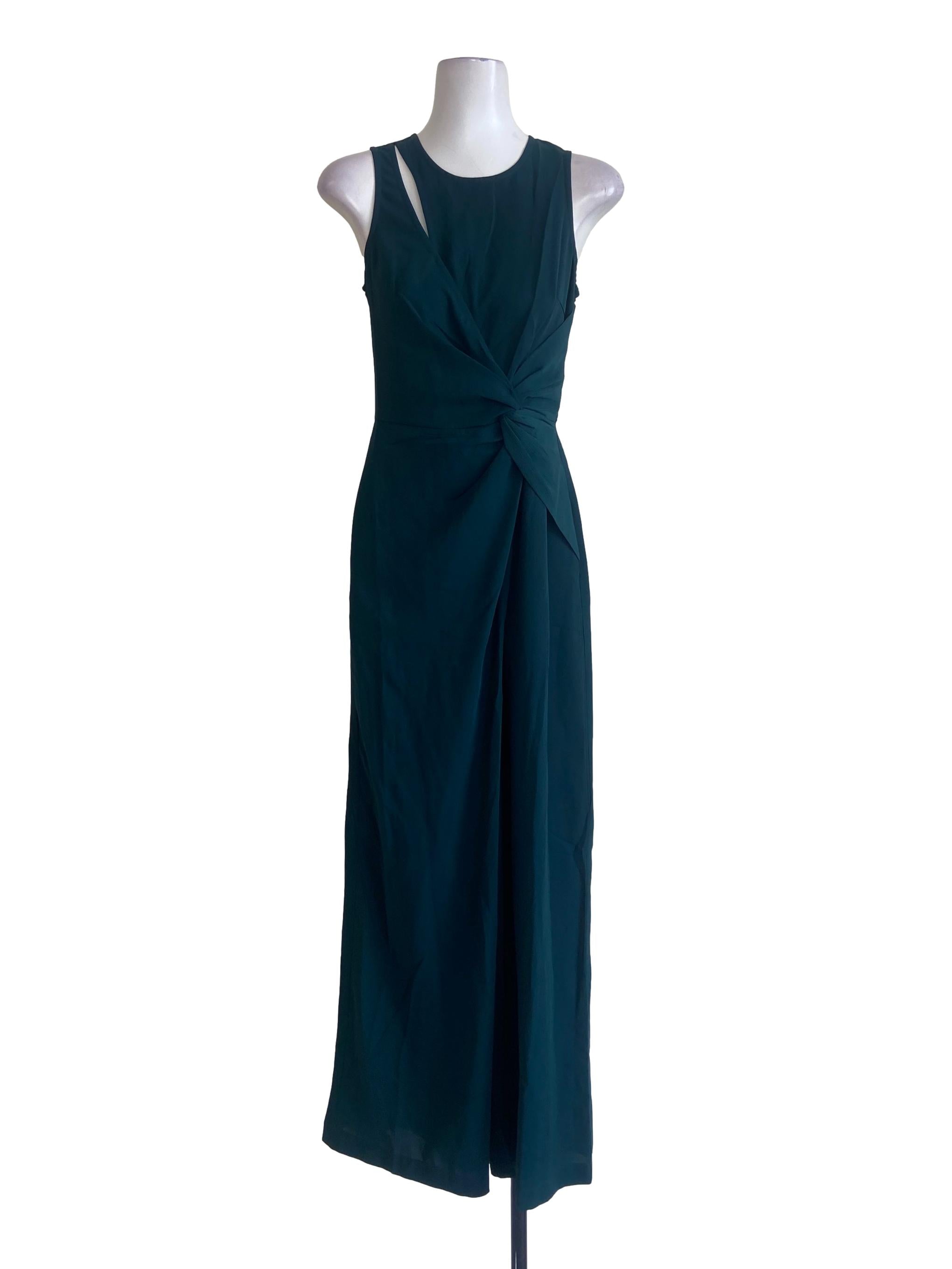 Emerald Green Halter Neck Sleeveless Jumpsuits