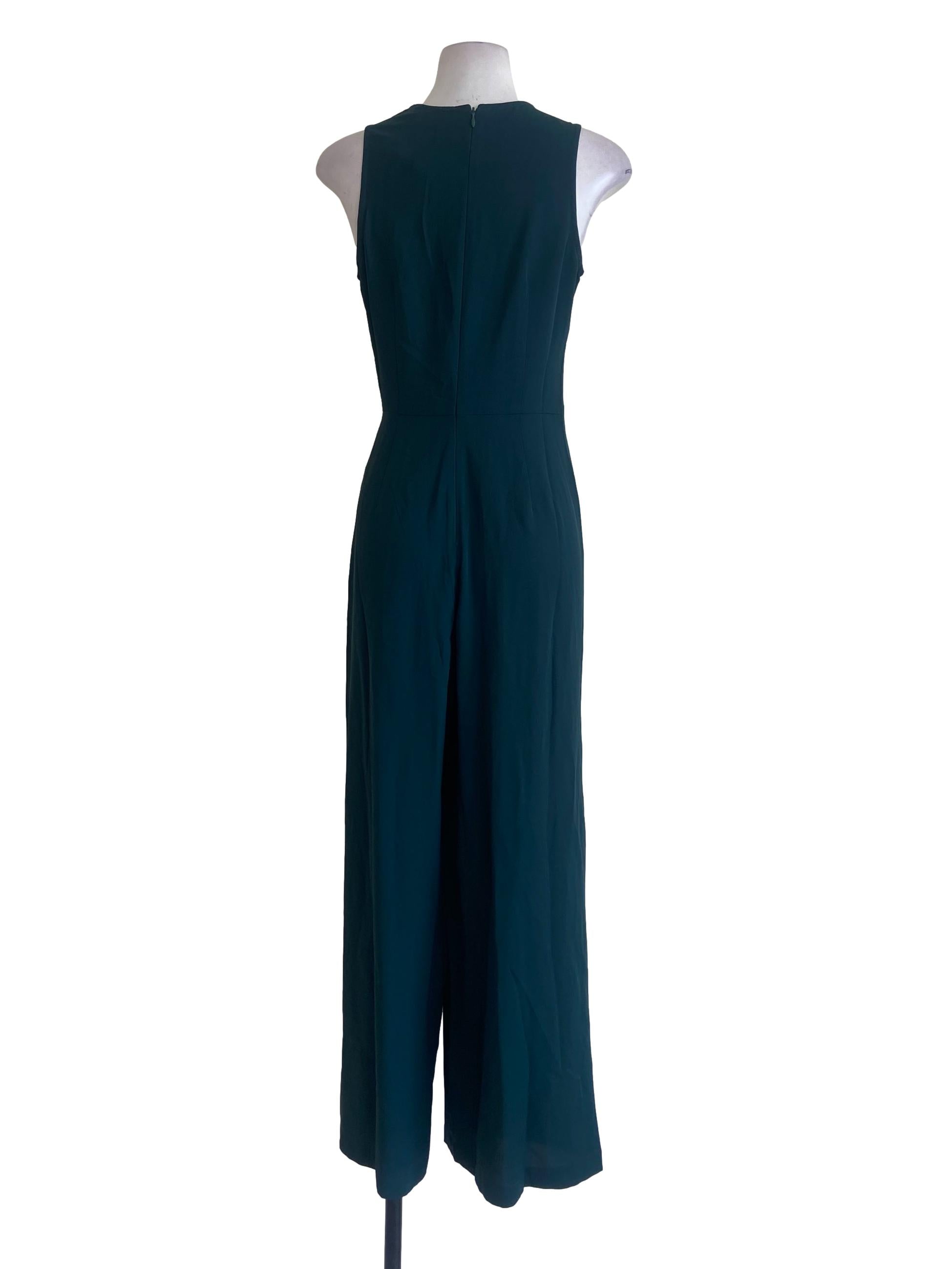 Emerald Green Halter Neck Sleeveless Jumpsuits