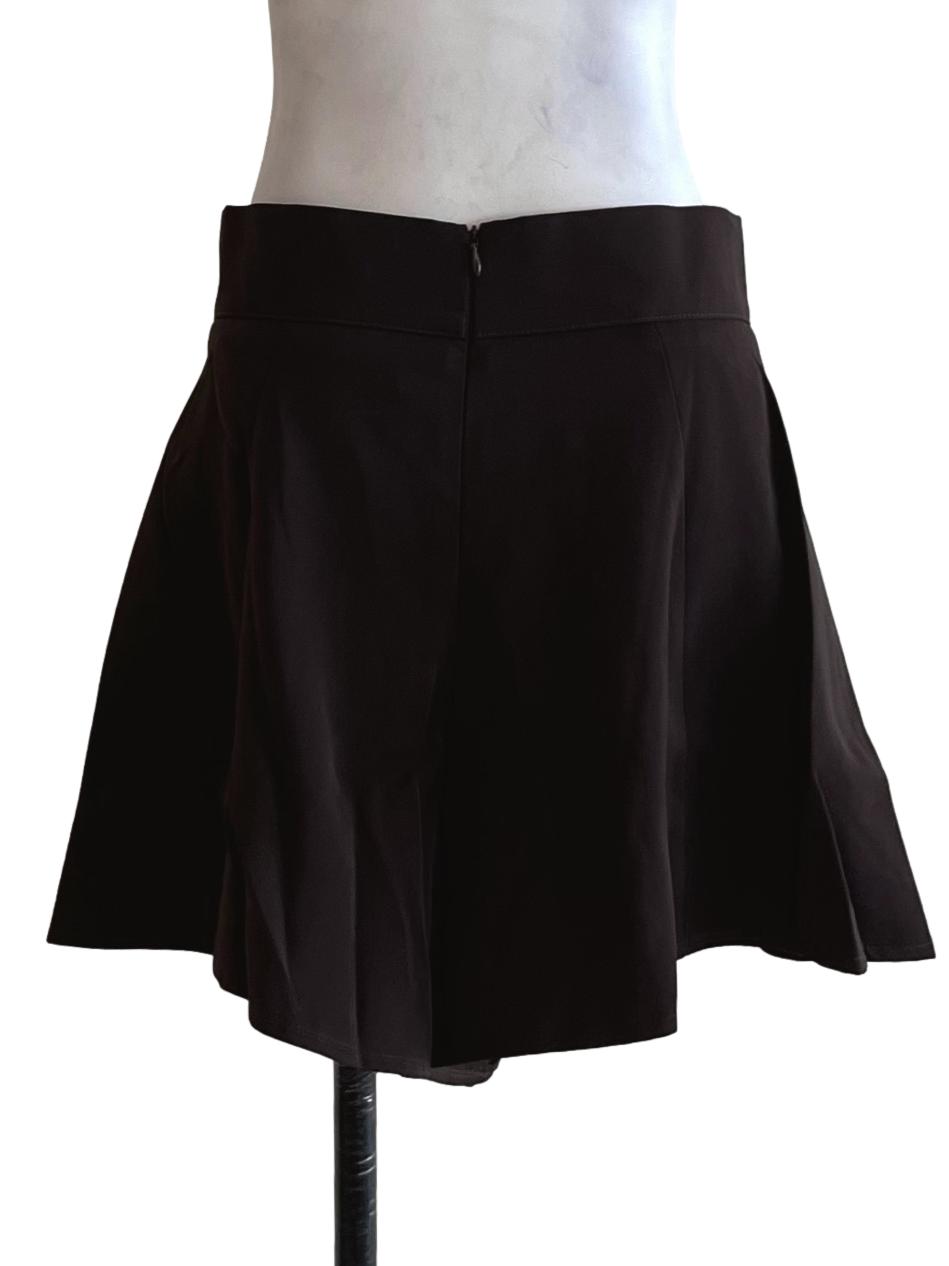 Brown High-Waisted Shorts