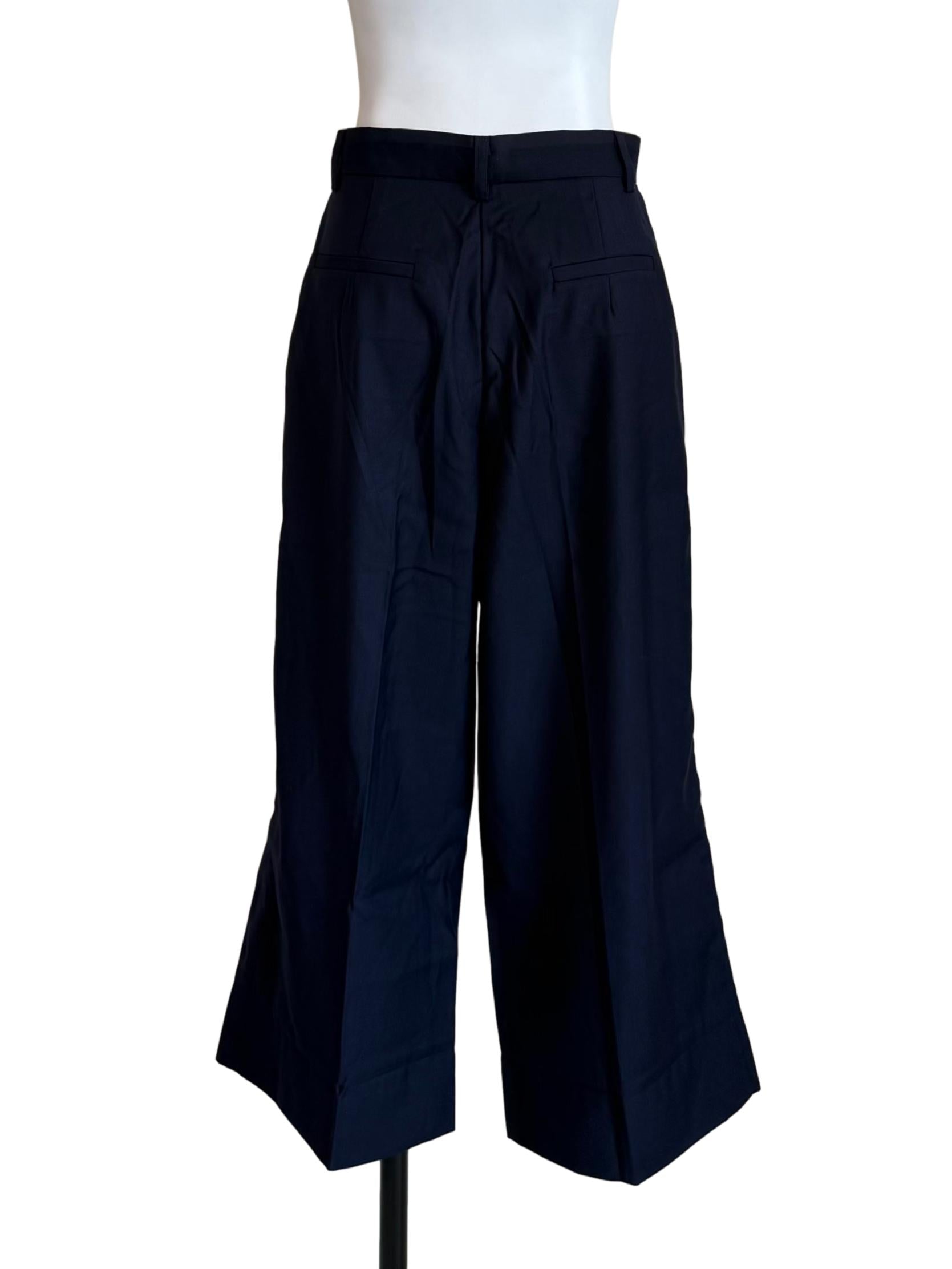 Navy Pleated Formal Gaucho