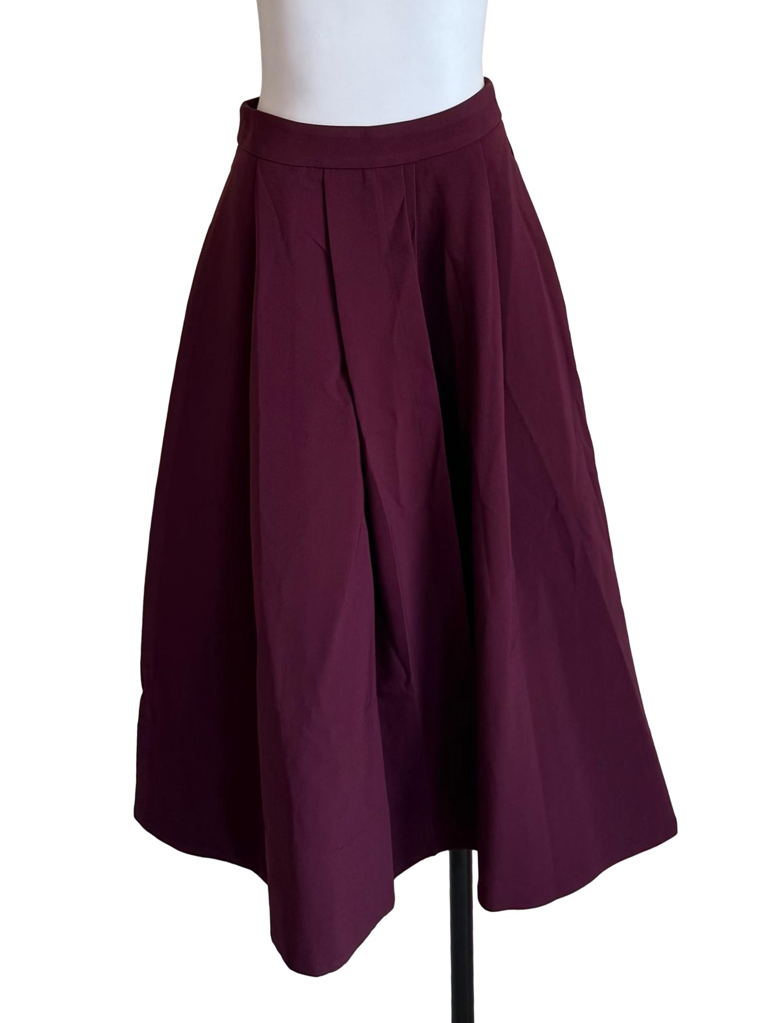 Jam Pleated A-Line Skirt