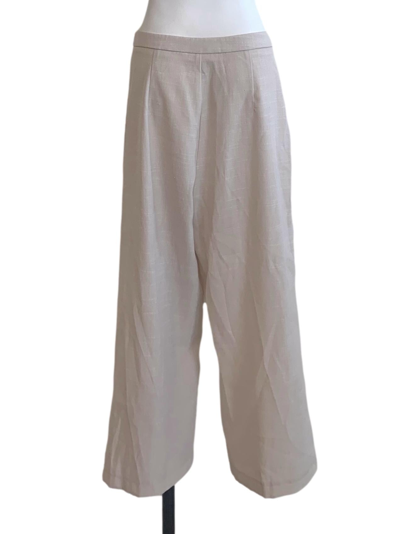 Beige Straight Cut Pant