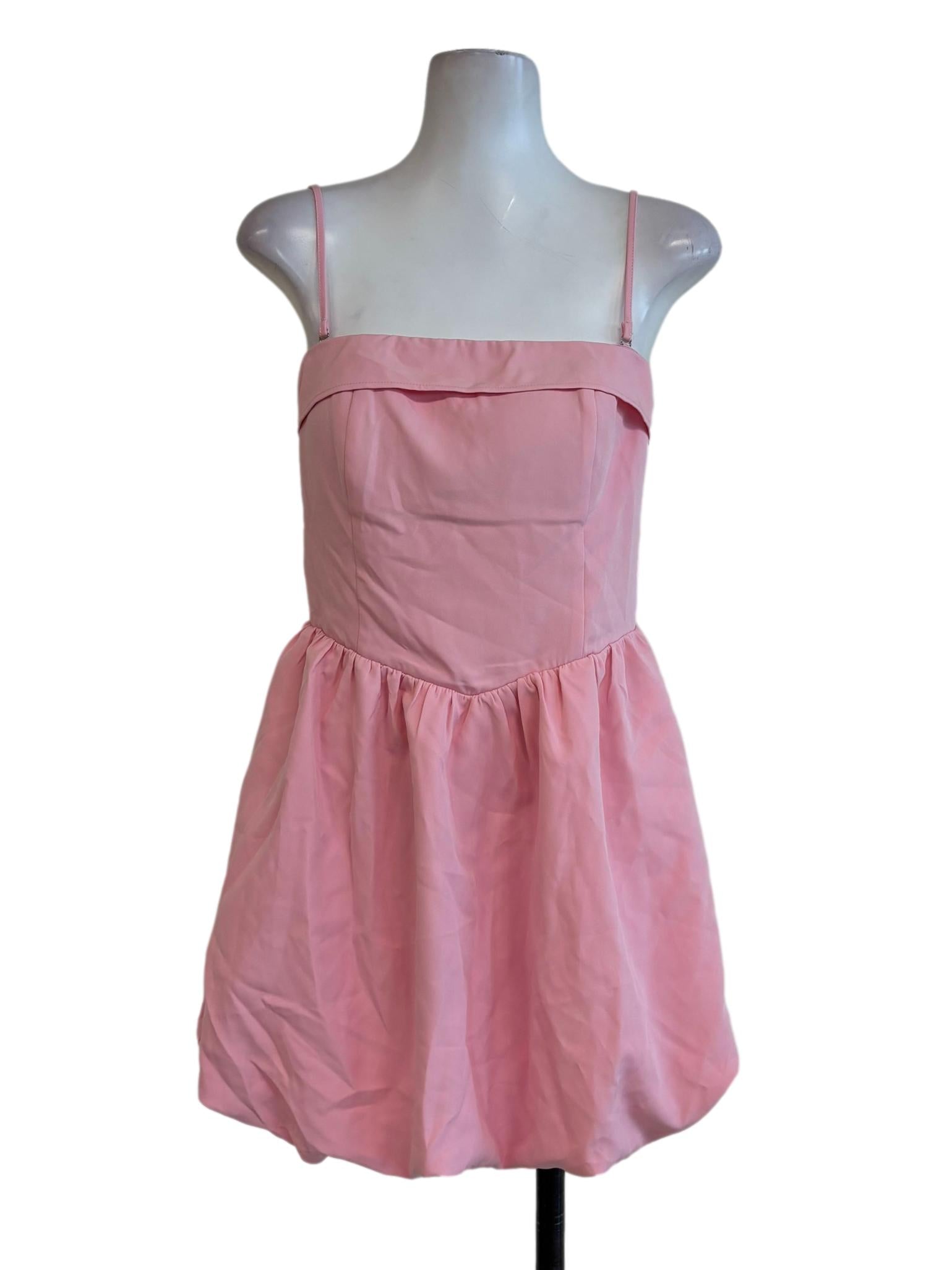 Melon Pink Balloon Dress