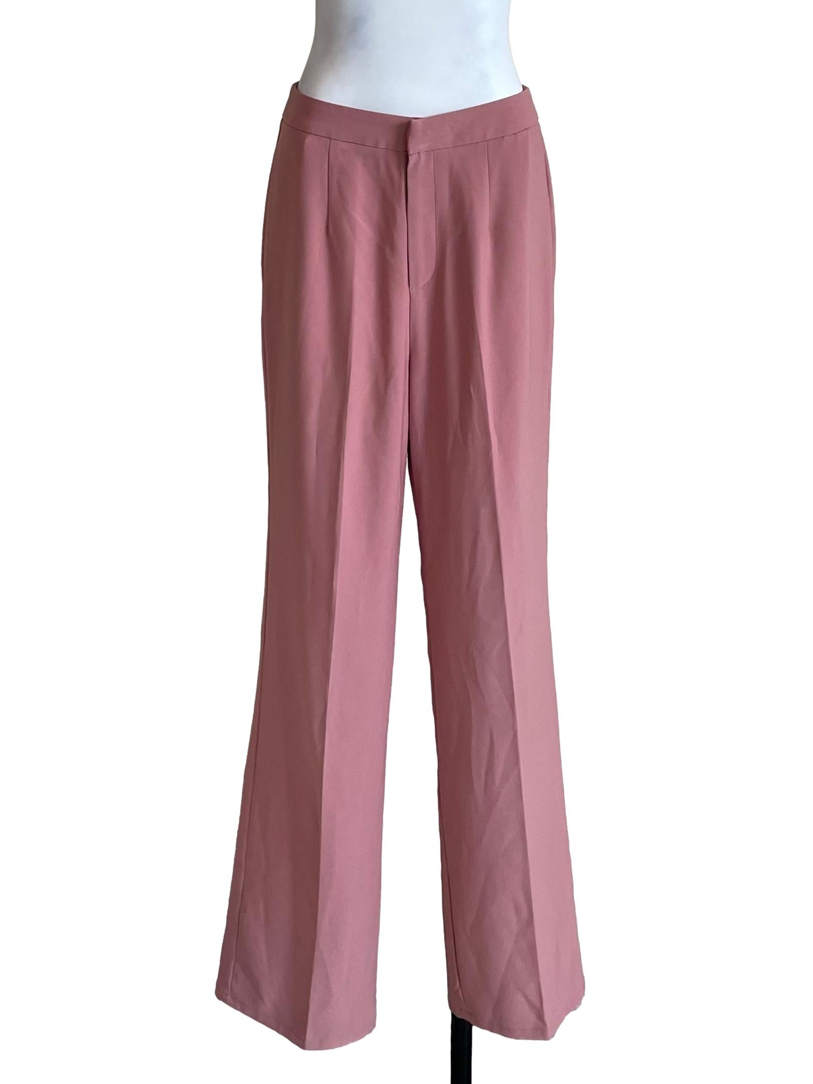 Warm Rose Formal Flare Pants