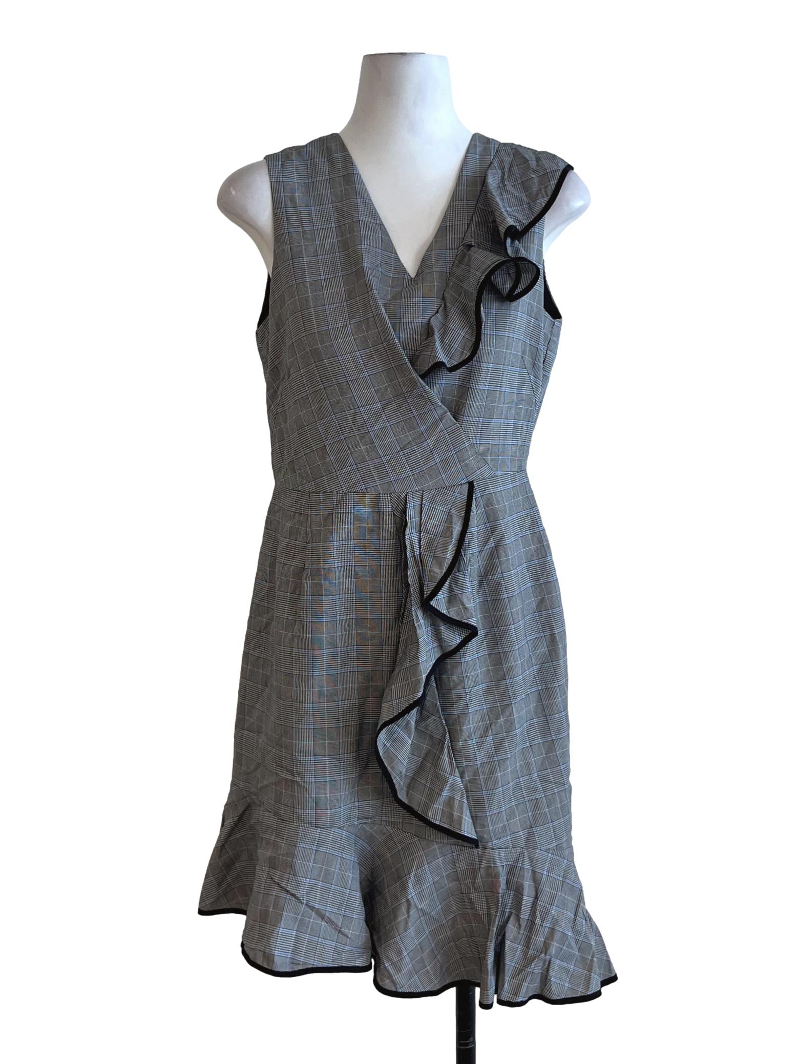 Black Nailshead A-Line Dress