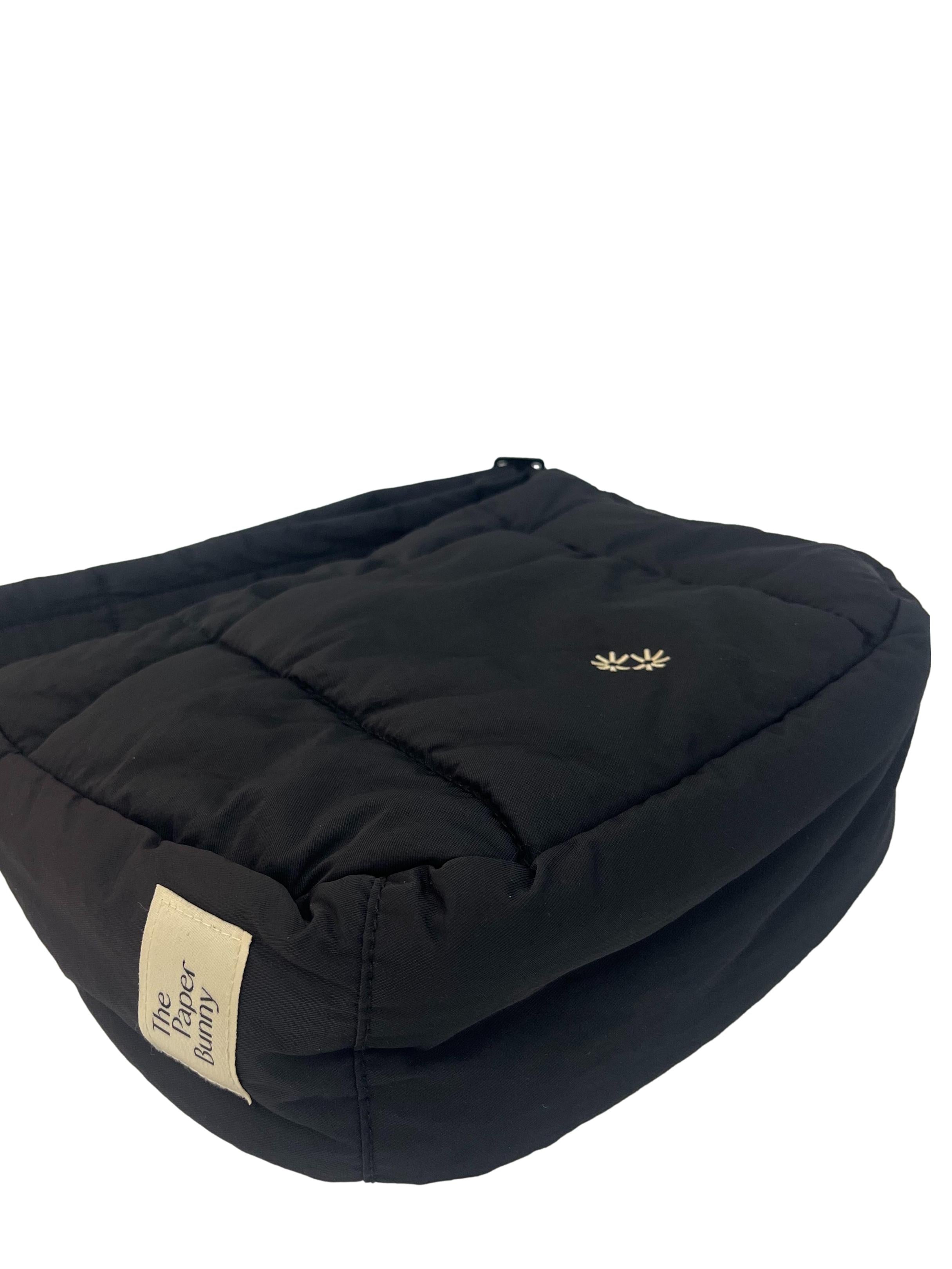 Black Puffer Swing Shoulder Bag CSN