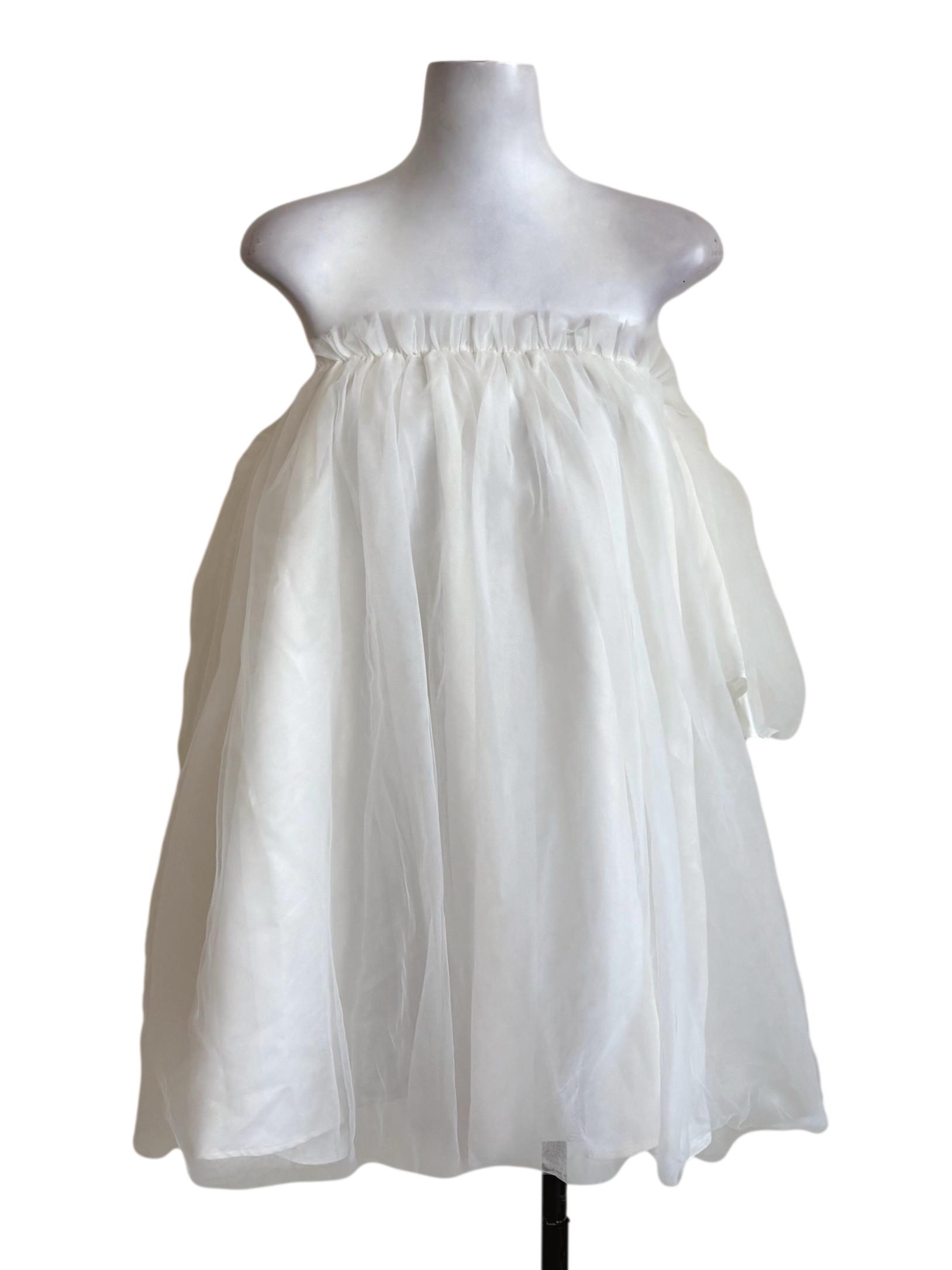 White Tulle Tent Dress YHF