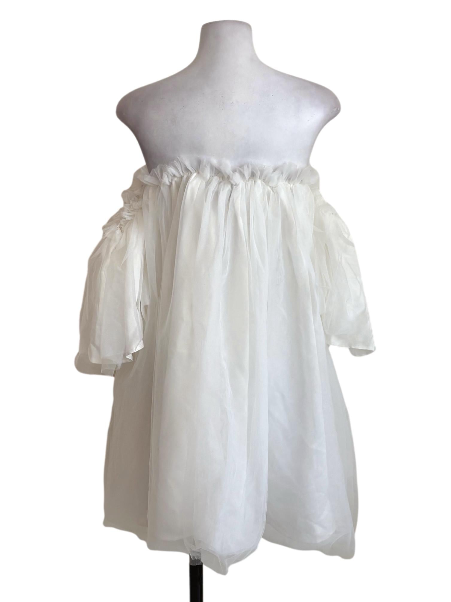 White Tulle Tent Dress YHF