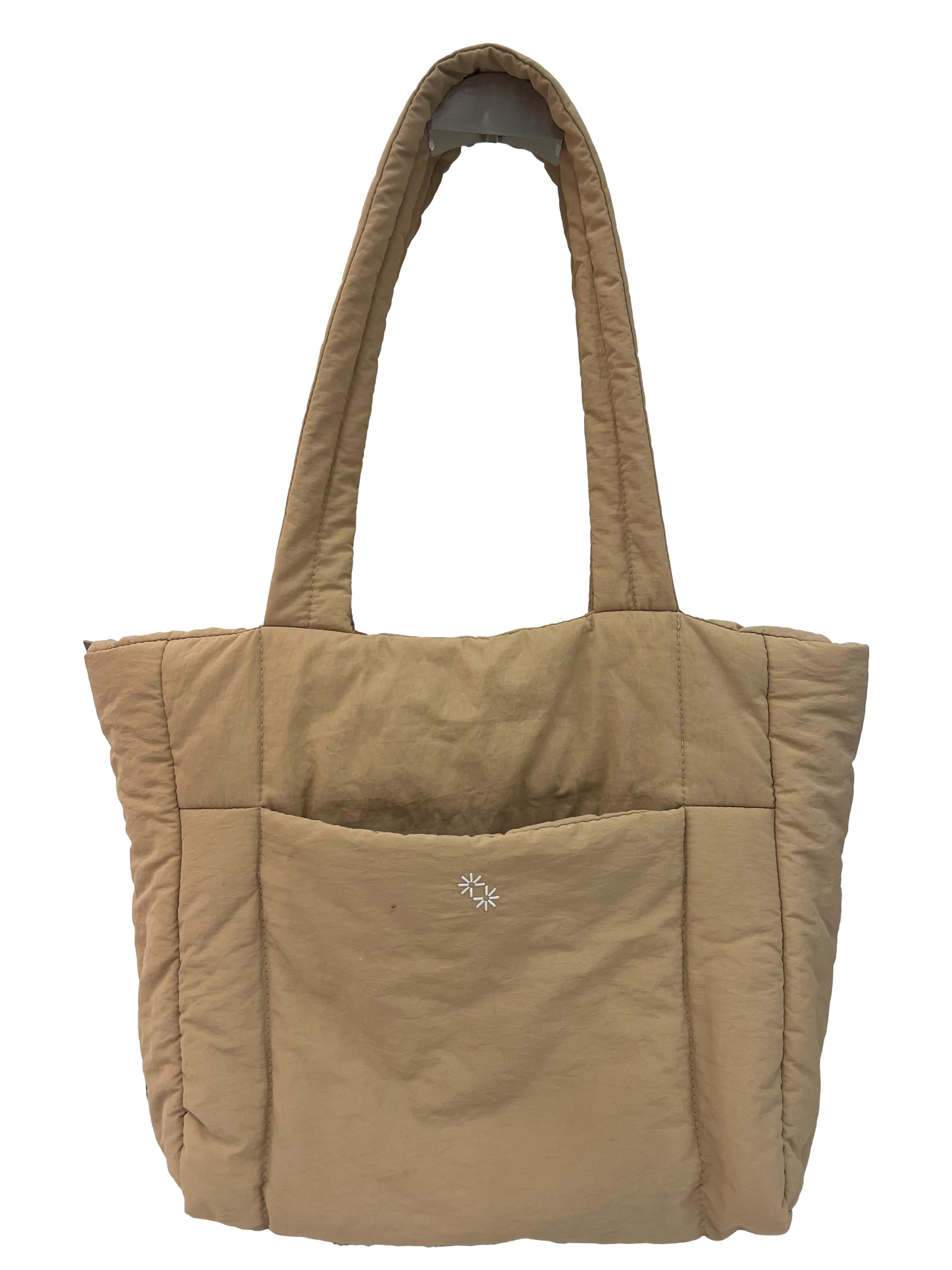 Beige Puffer Shopper Bag CSN