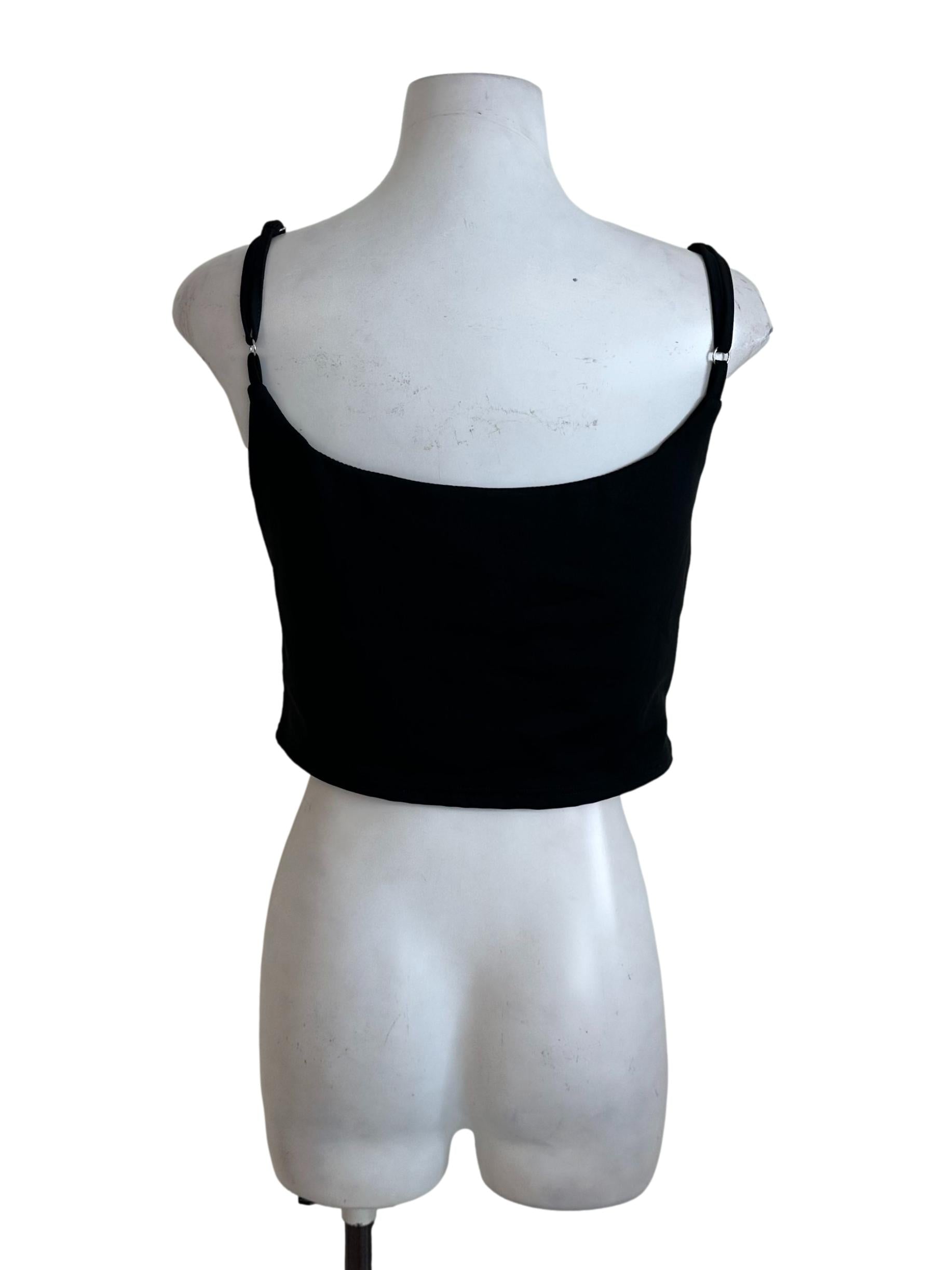 Onyx Black Scoop Neckline Top
