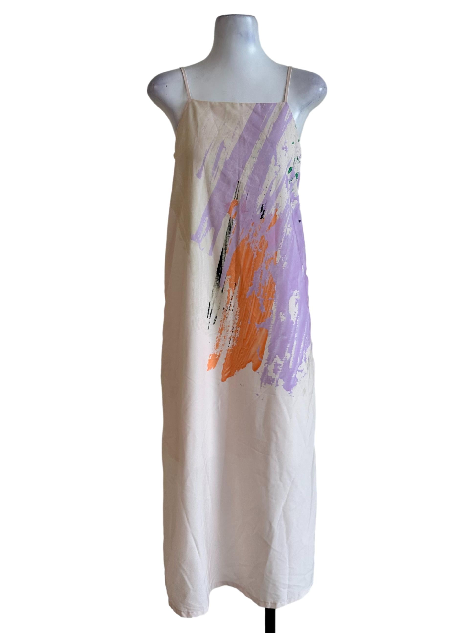 Light Blush Pink Abstract Pattern Dress